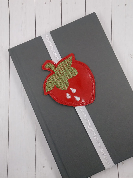 Strawberry Book Band - Embroidery Design, Digital File