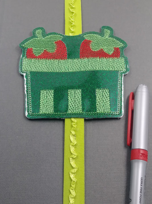 Strawberry Pint Book Band - Embroidery Design, Digital File