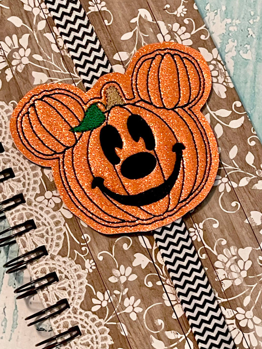 Mr. Pumpkin Mouse Book Band - Embroidery Design, Digital File