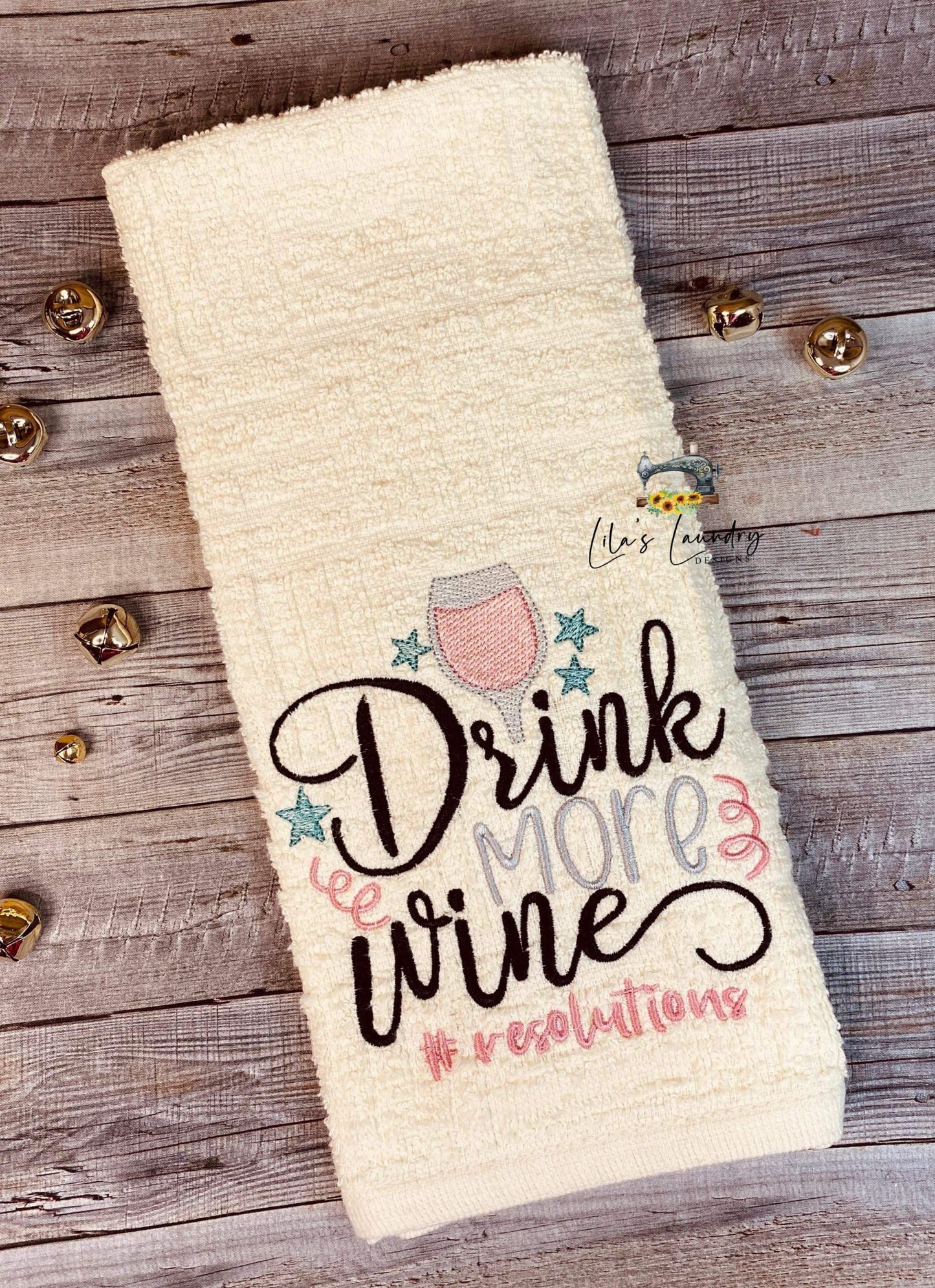 Drink More Wine - 4 sizes- Digital Embroidery Design