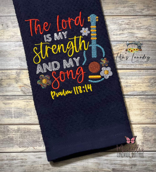 Strength and Song - 3 sizes- Digital Embroidery Design