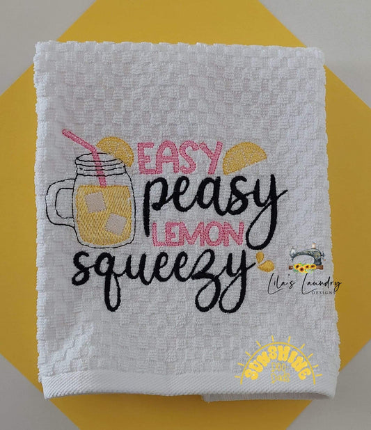 Easy Peasy - 3 sizes- Digital Embroidery Design
