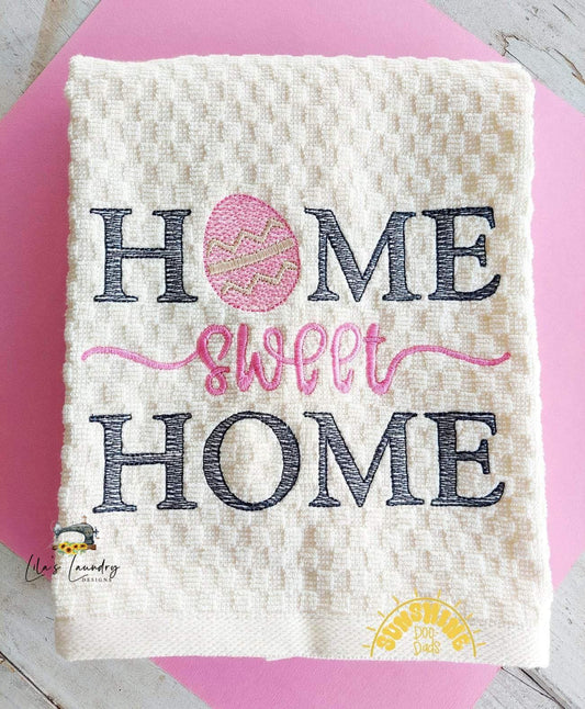 Home Sweet Home Easter - 4 sizes- Digital Embroidery Design