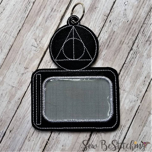 Wizard Triangle horizontal ID holder - Embroidery Design - DIGITAL Embroidery design