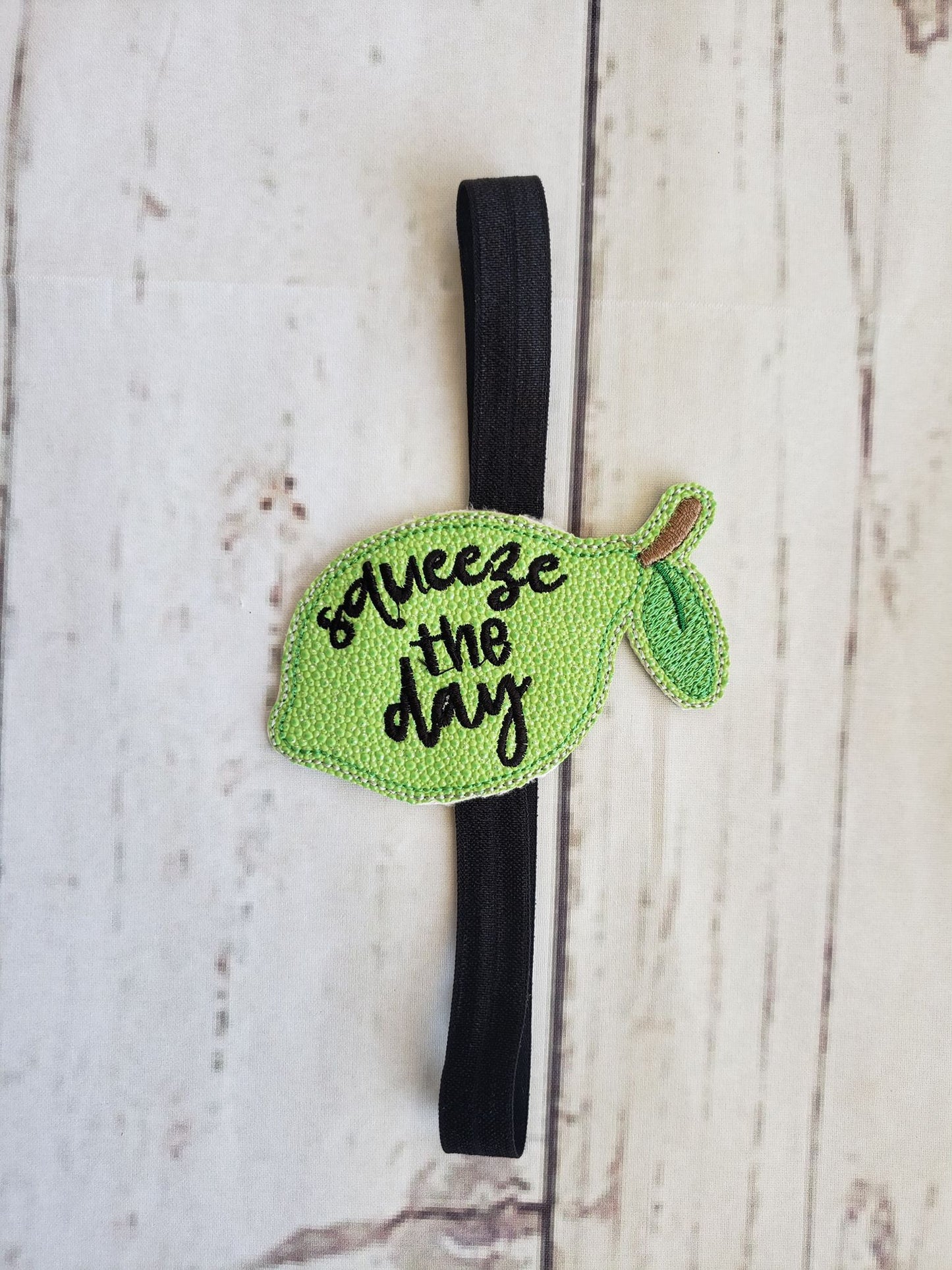 Squeeze the day Book Band - Digital Embroidery Design