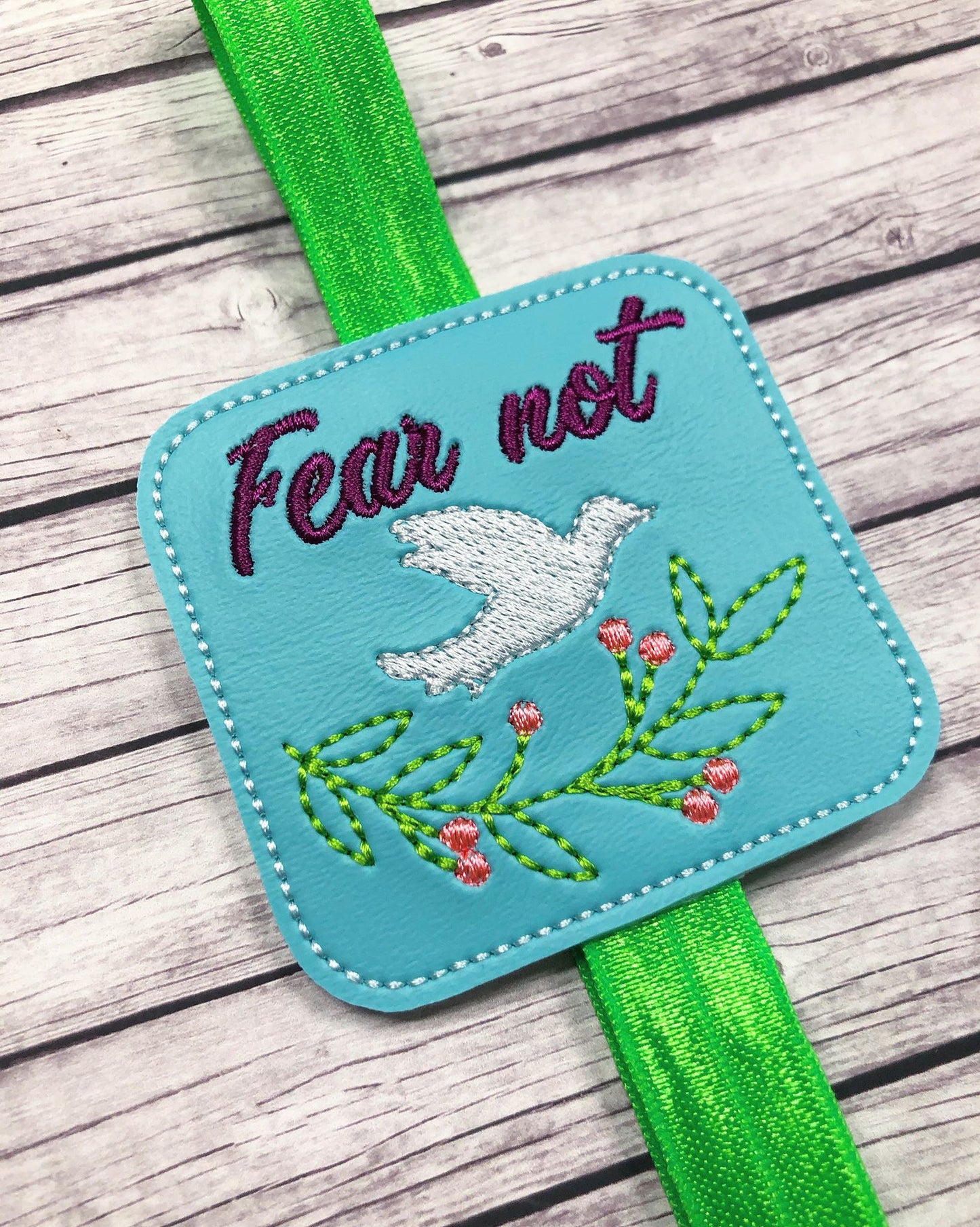 Fear Not- Book Band - Digital Embroidery Design