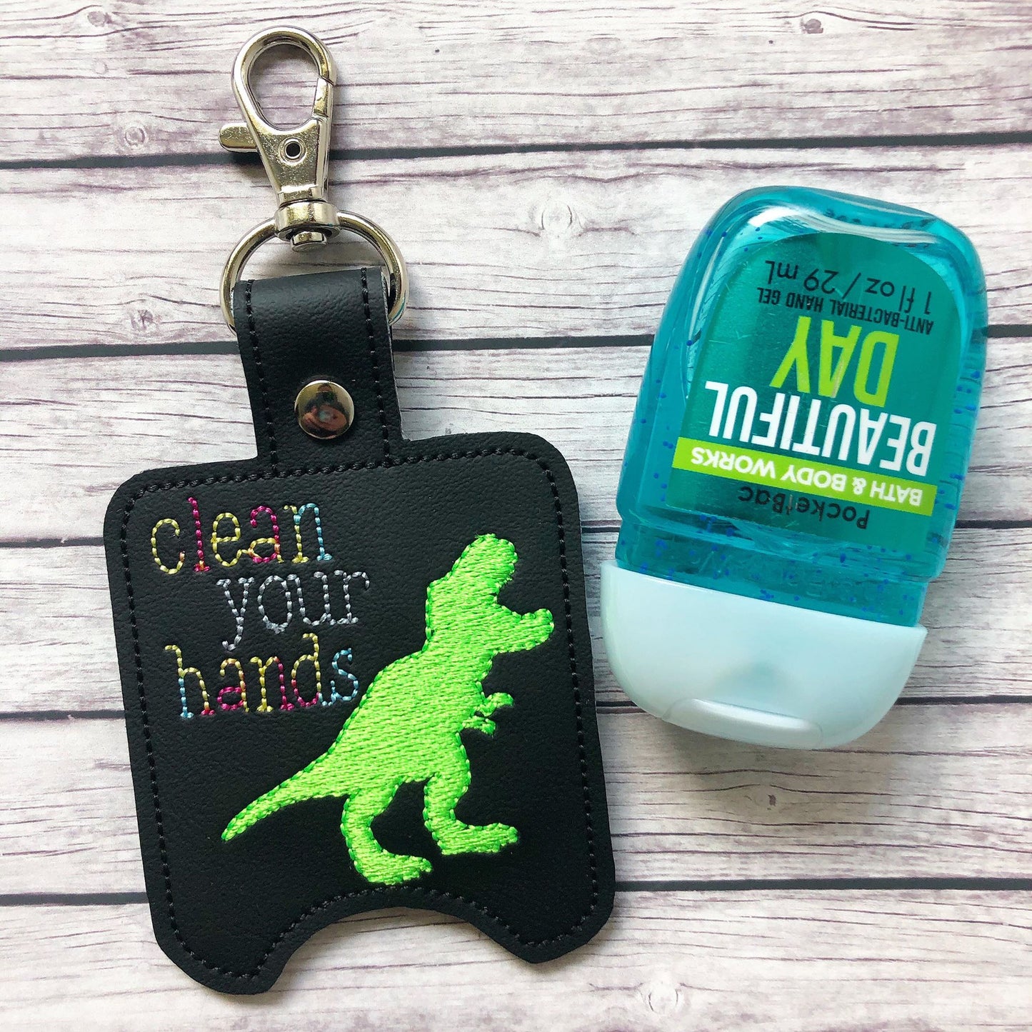 Clean Your Hands Sanitizer Holders - DIGITAL Embroidery DESIGN