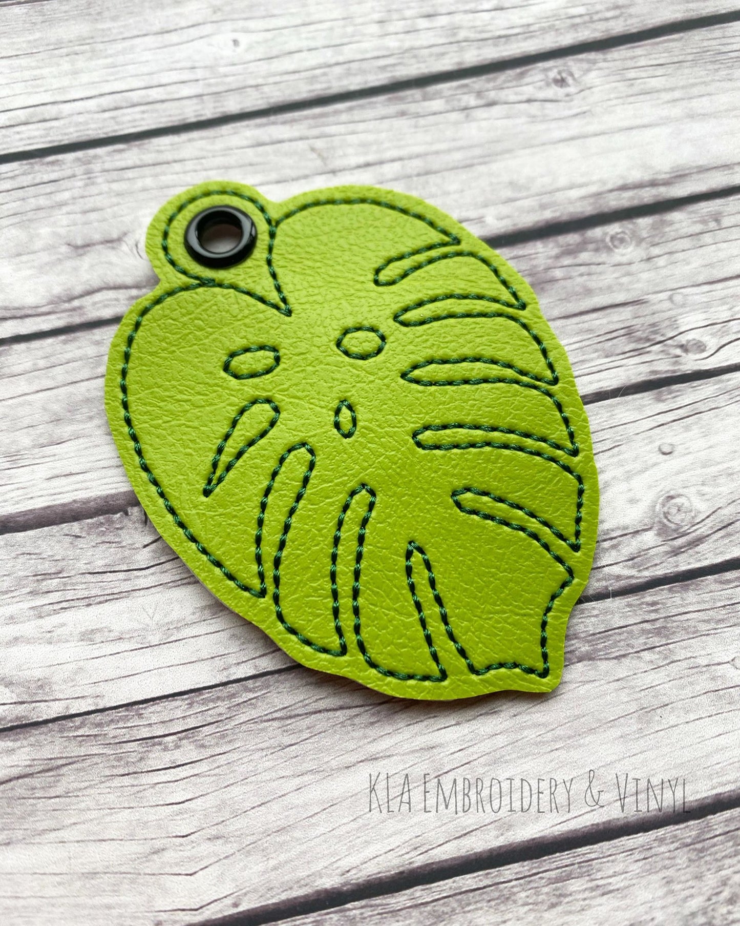 Monstera Leaf Fobs - DIGITAL Embroidery DESIGN