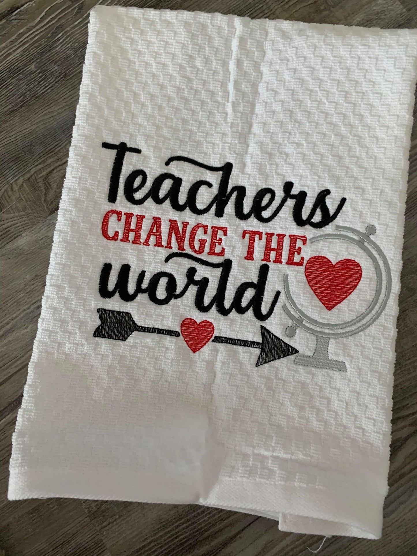 Teachers can change the world - 2 Sizes - Digital Embroidery Design