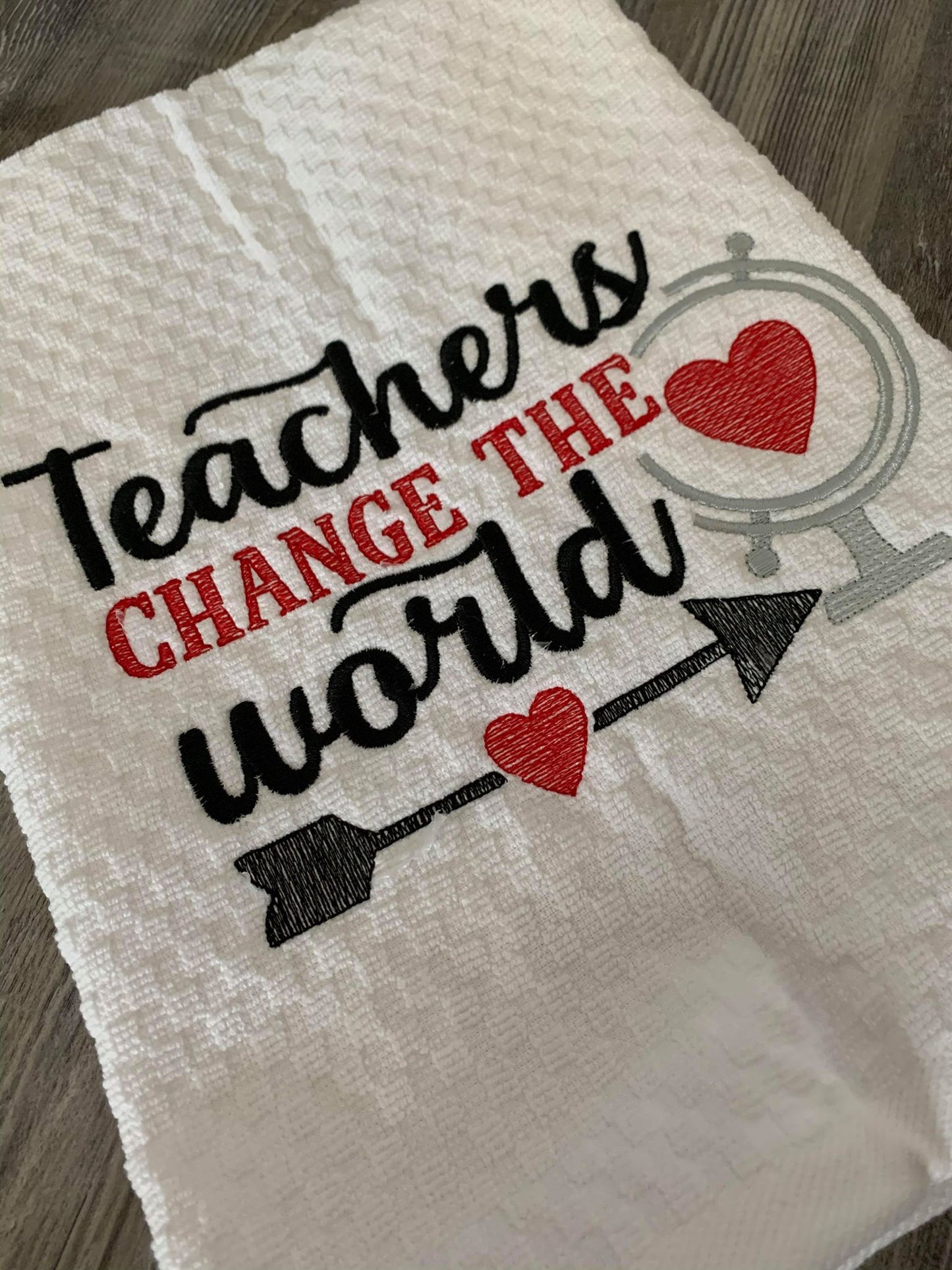 Teachers can change the world - 2 Sizes - Digital Embroidery Design