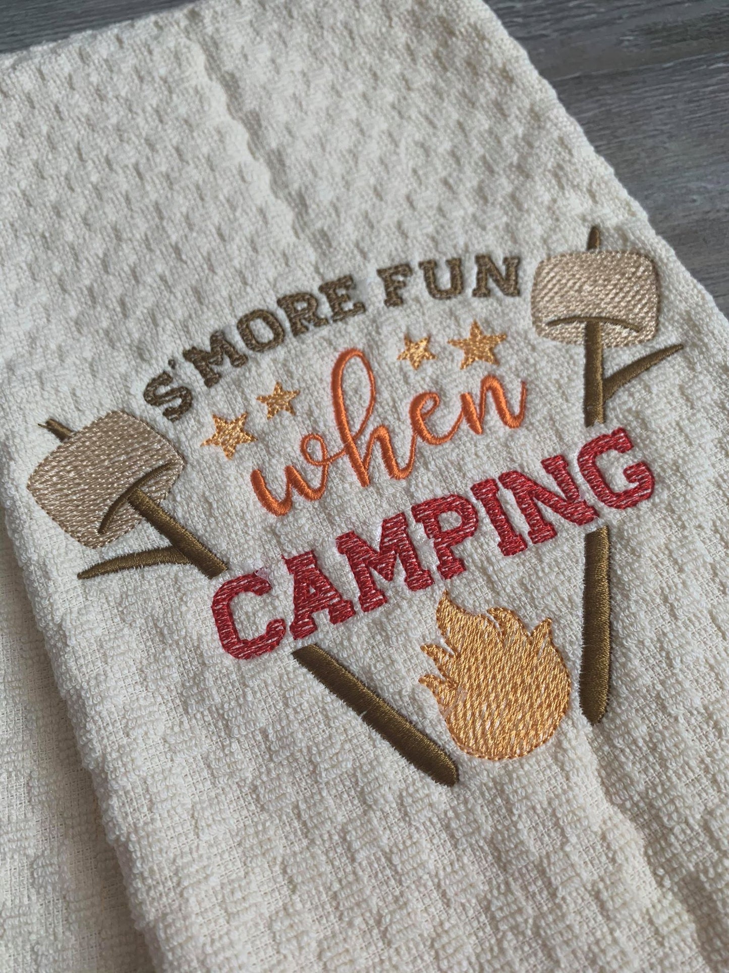 S'more Fun When Camping - 2 Sizes - Digital Embroidery Design