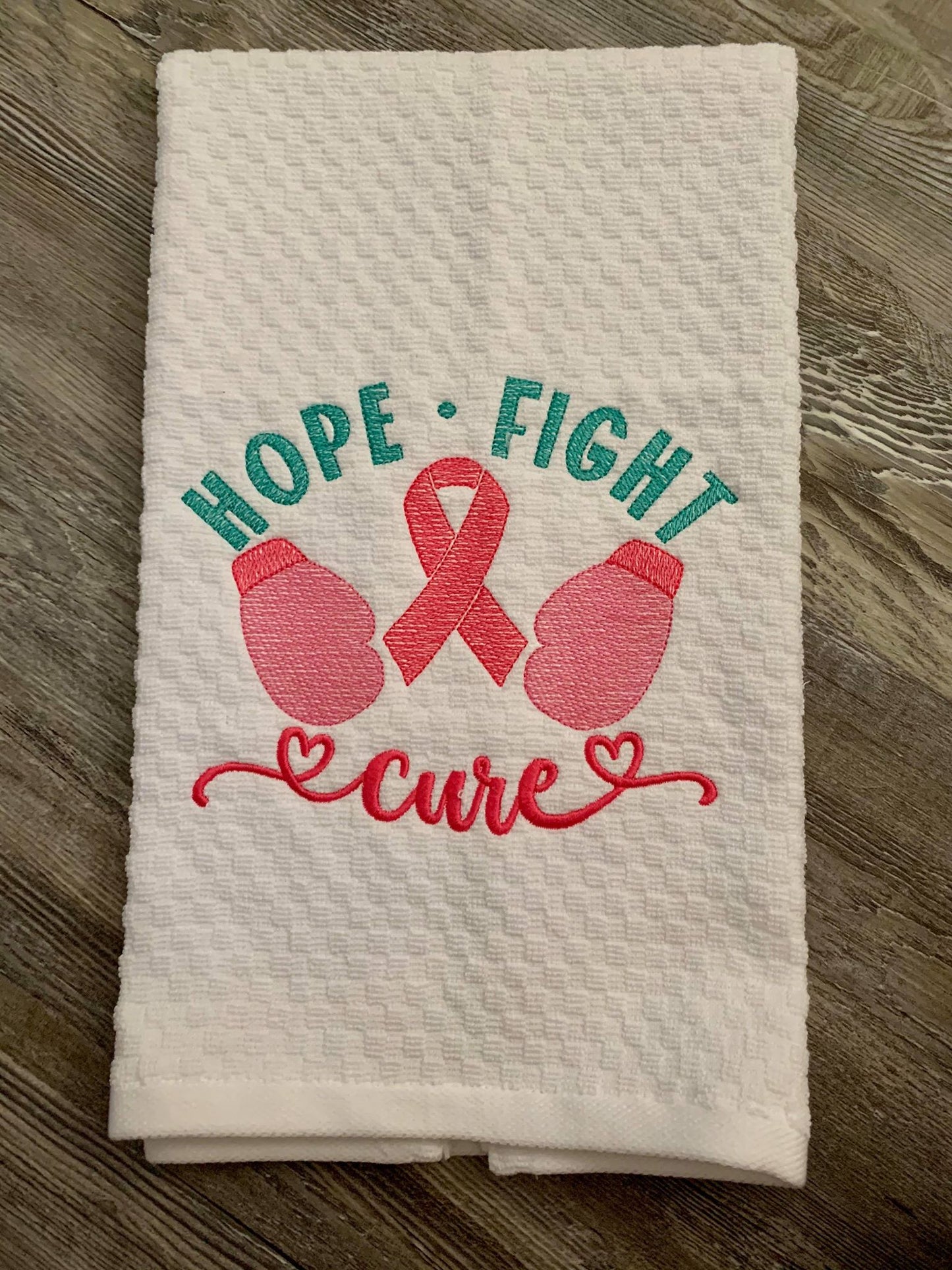 Hope Fight Cure - 2 Sizes - Digital Embroidery Design