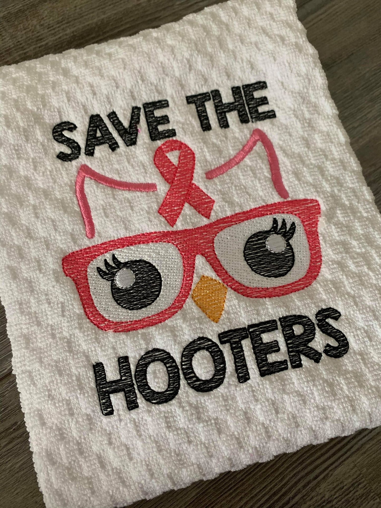 Save The Hooters - 2 Sizes - Digital Embroidery Design