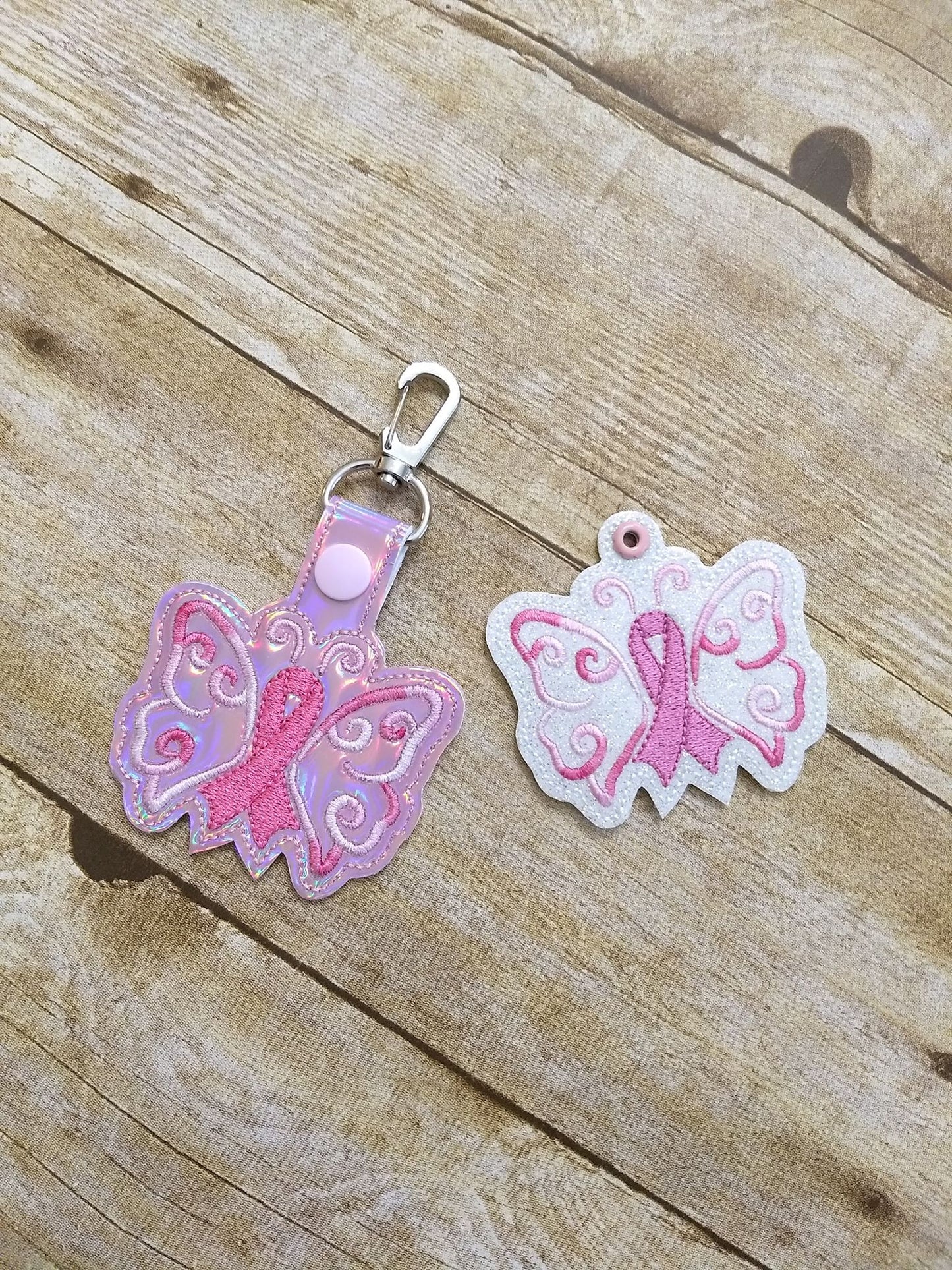 Awareness Butterfly Fobs - DIGITAL Embroidery DESIGN