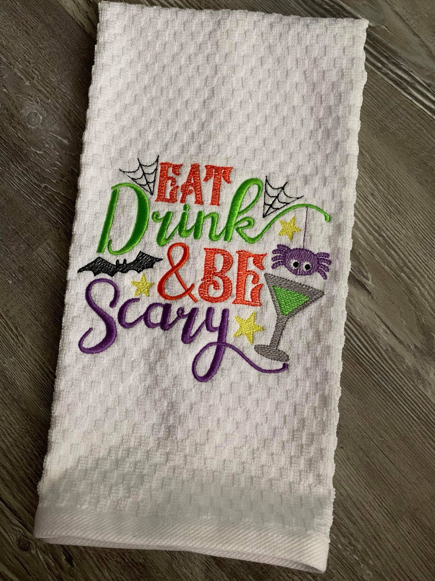 Eat Drink & Be Scary - 2 Sizes - Digital Embroidery Design
