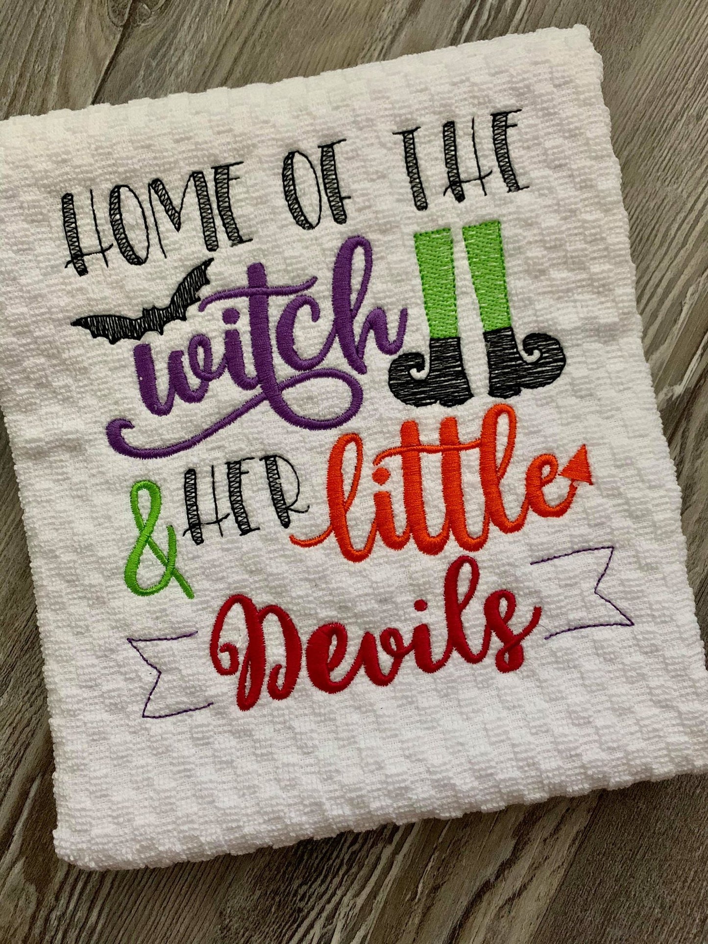 Home of the Witch - 2 Sizes - Digital Embroidery Design