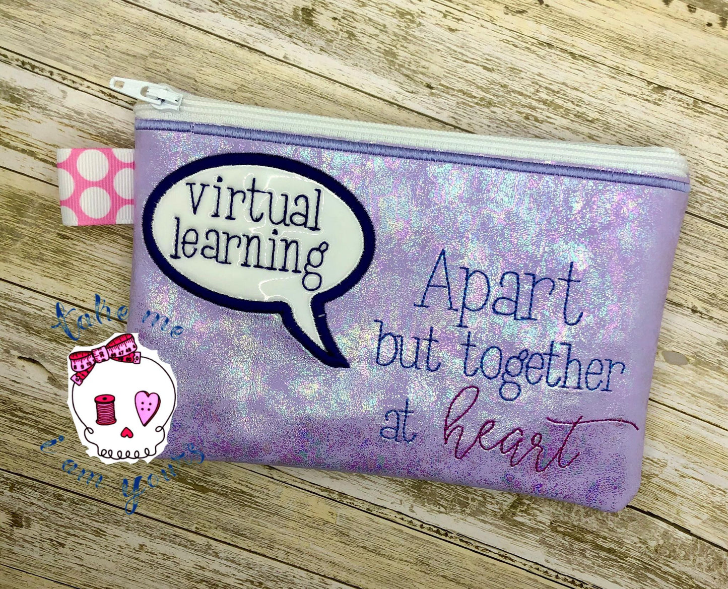 Virtual Learning Feltie Set with zipper bag - Digital Embroidery Design