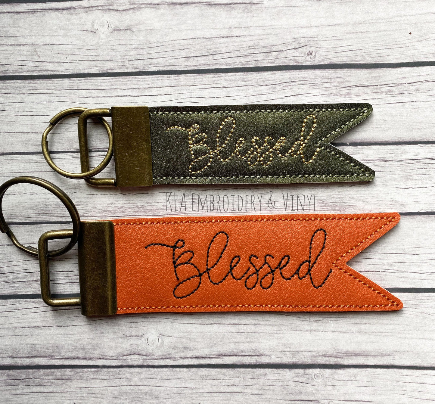 Blessed Pennant Fobs - DIGITAL Embroidery DESIGN