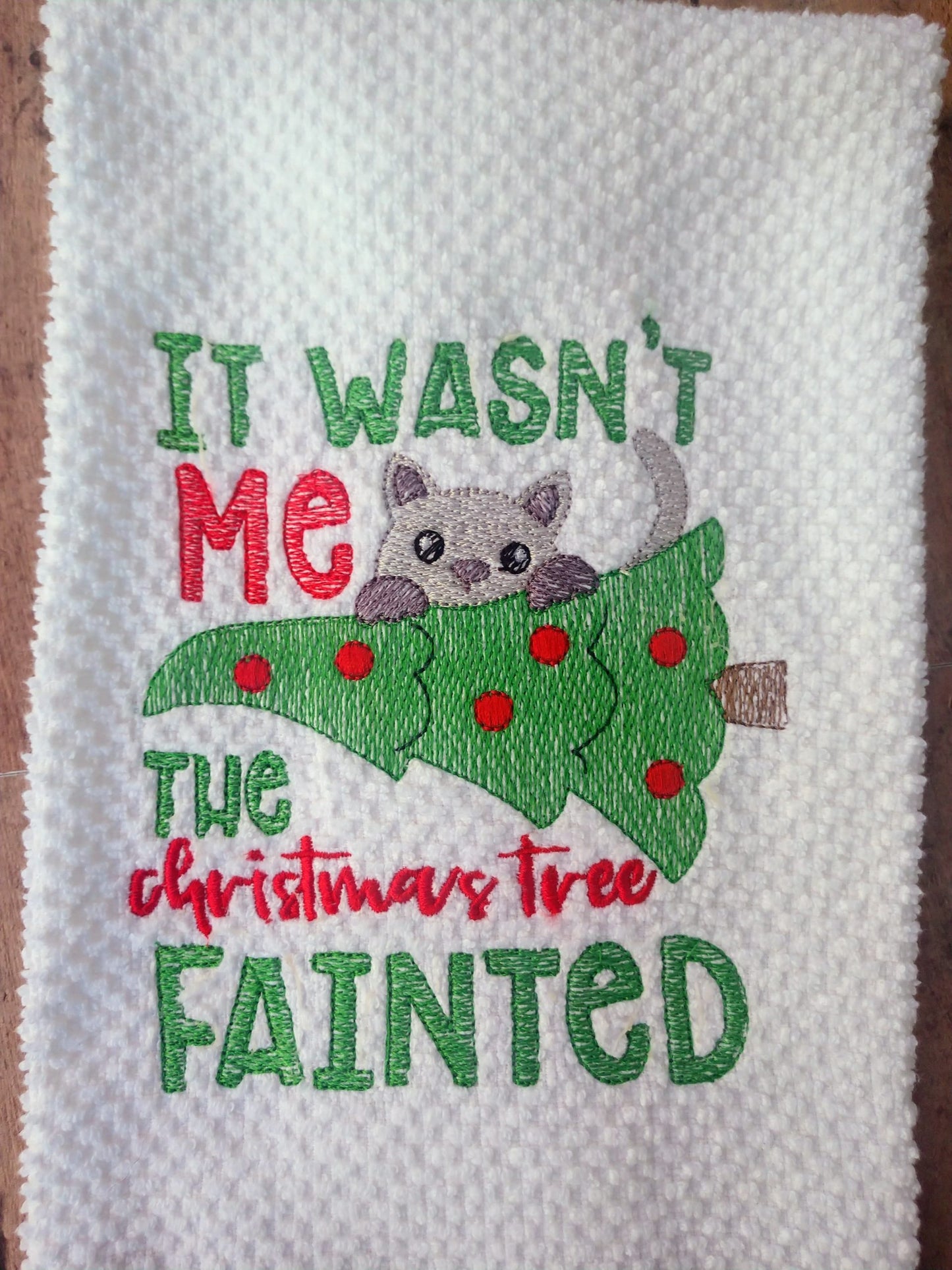 Christmas Tree Fainted - 2 Sizes - Digital Embroidery Design
