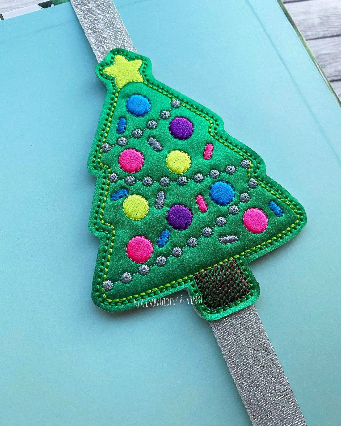 Christmas Tree - Book Band - Embroidery Design, Digital File