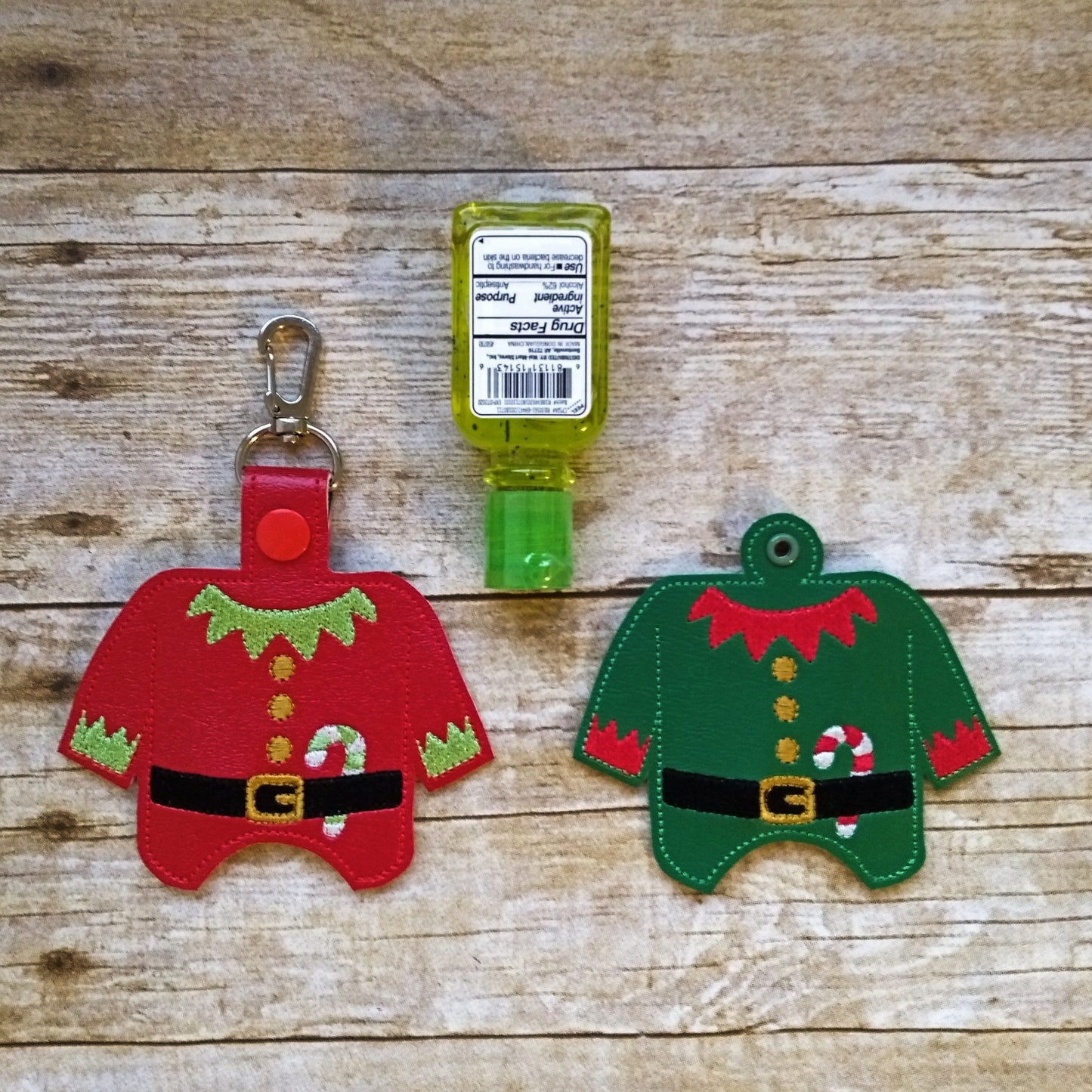 Elf Outfit Sanitizer Holders - Embroidery File, DIGITAL Embroidery DESIGN