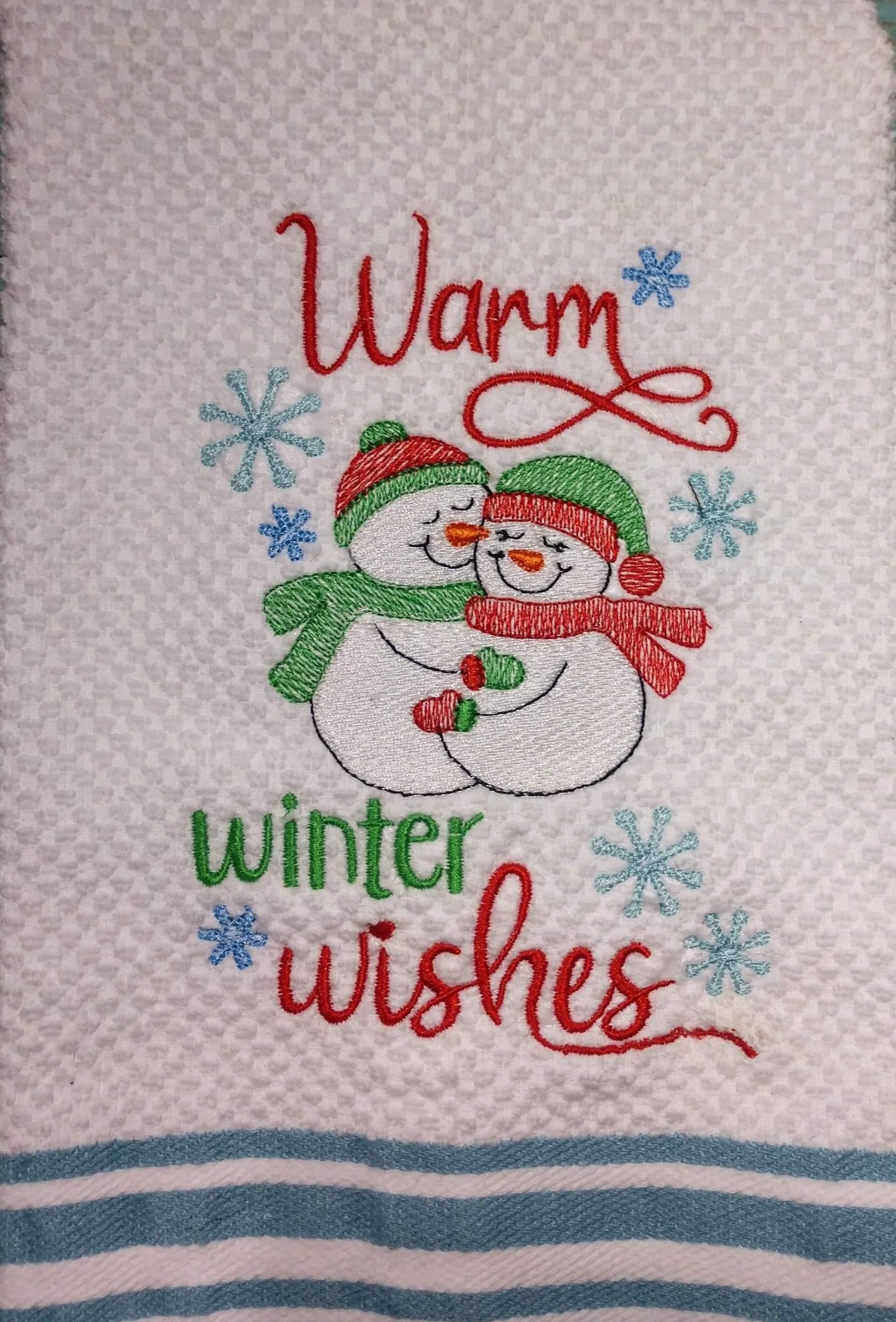 Warm Winter Wishes - 2 sizes - Digital Embroidery Design