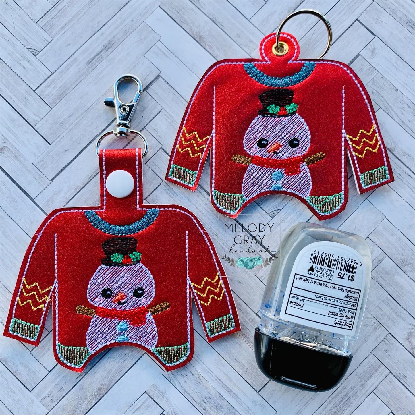Ugly Sweater Sanitizer Holders - DIGITAL Embroidery DESIGN