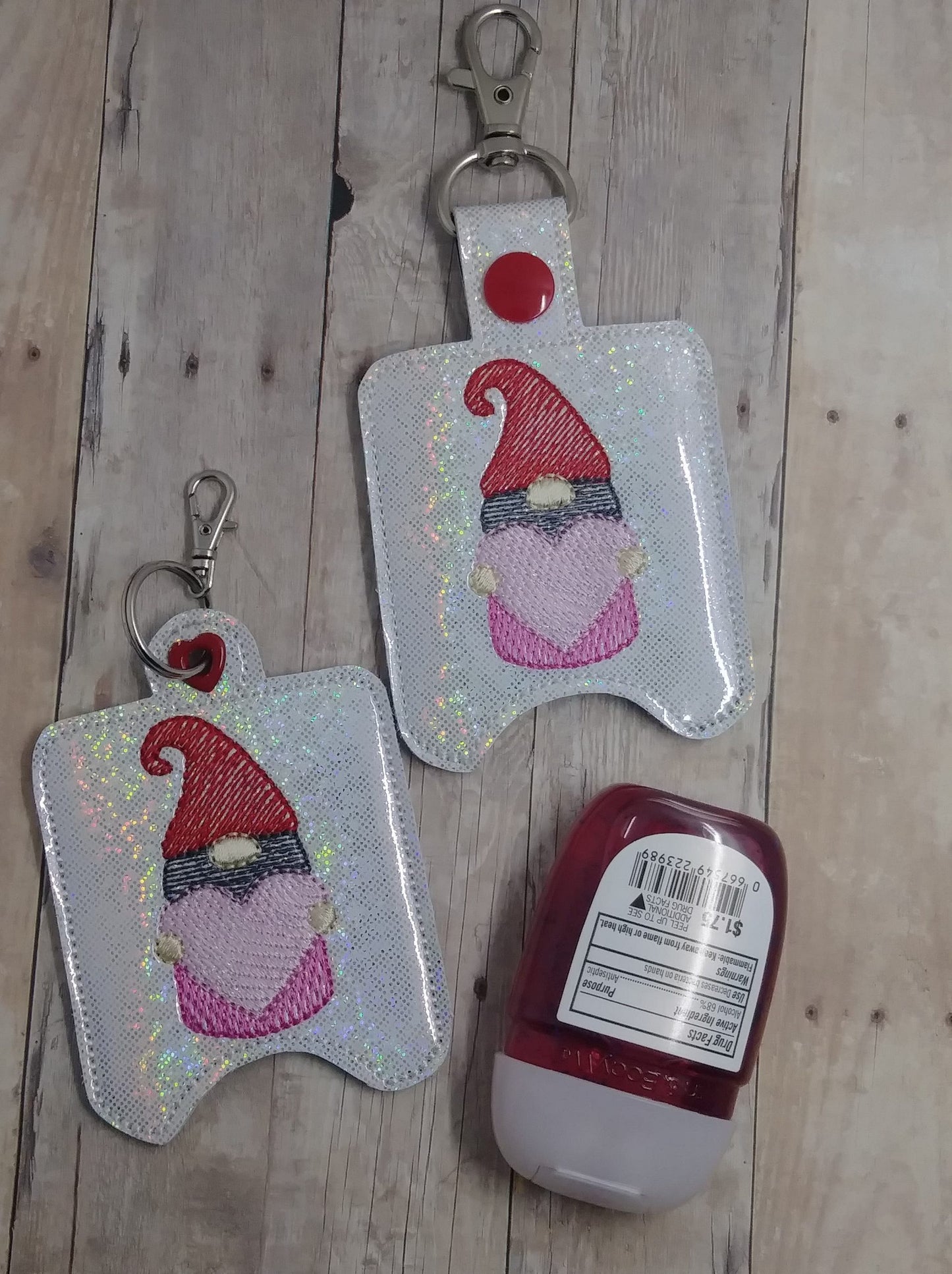 Valentine Gnome Sanitizer Holders - DIGITAL Embroidery DESIGN