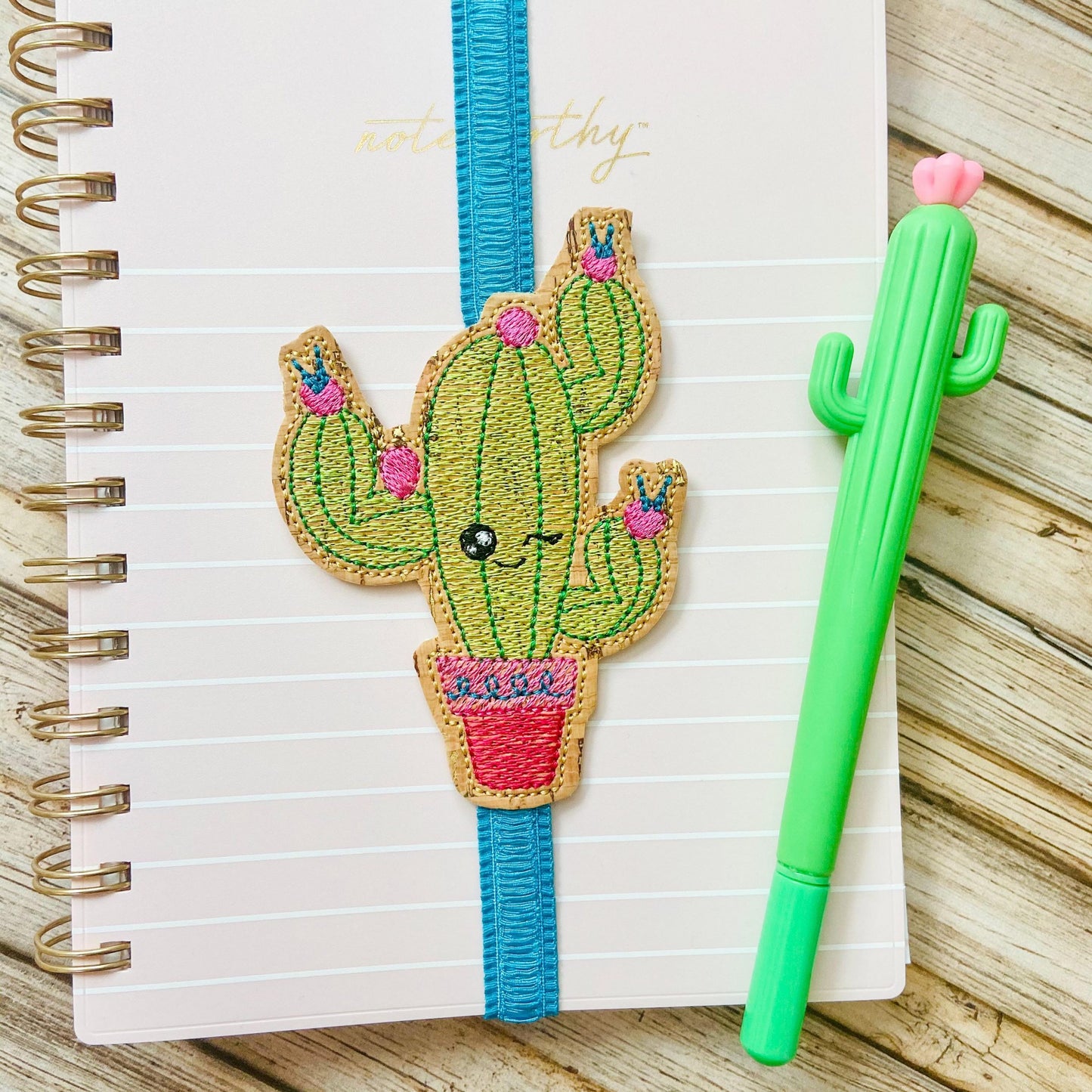 Cute Cactus - Book Band - Embroidery Design, Digital File