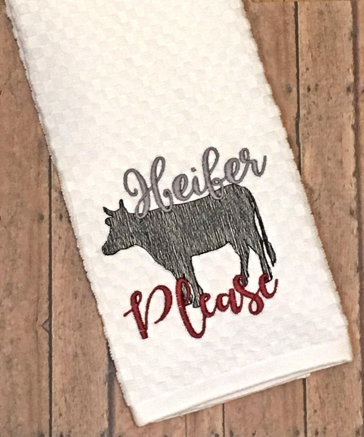 Heifer Please - 2 sizes- Digital Embroidery Design