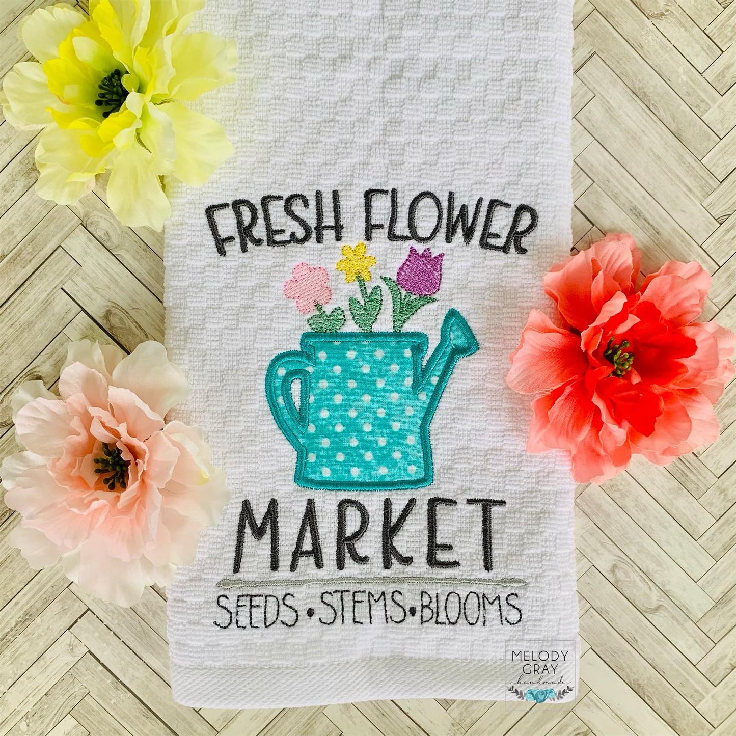 Fresh Flower Market - 3 sizes- Digital Embroidery Design