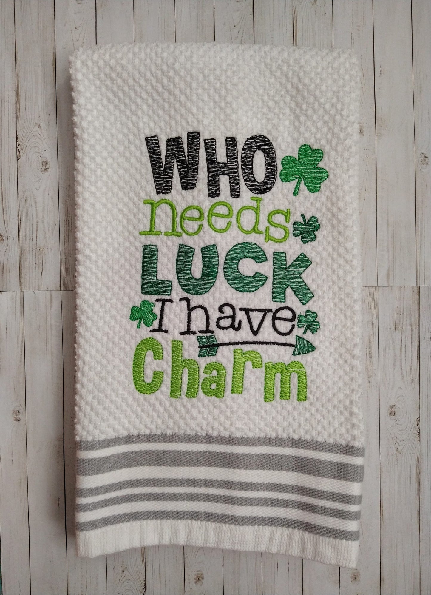 Who Needs Luck - 2 sizes- Digital Embroidery Design