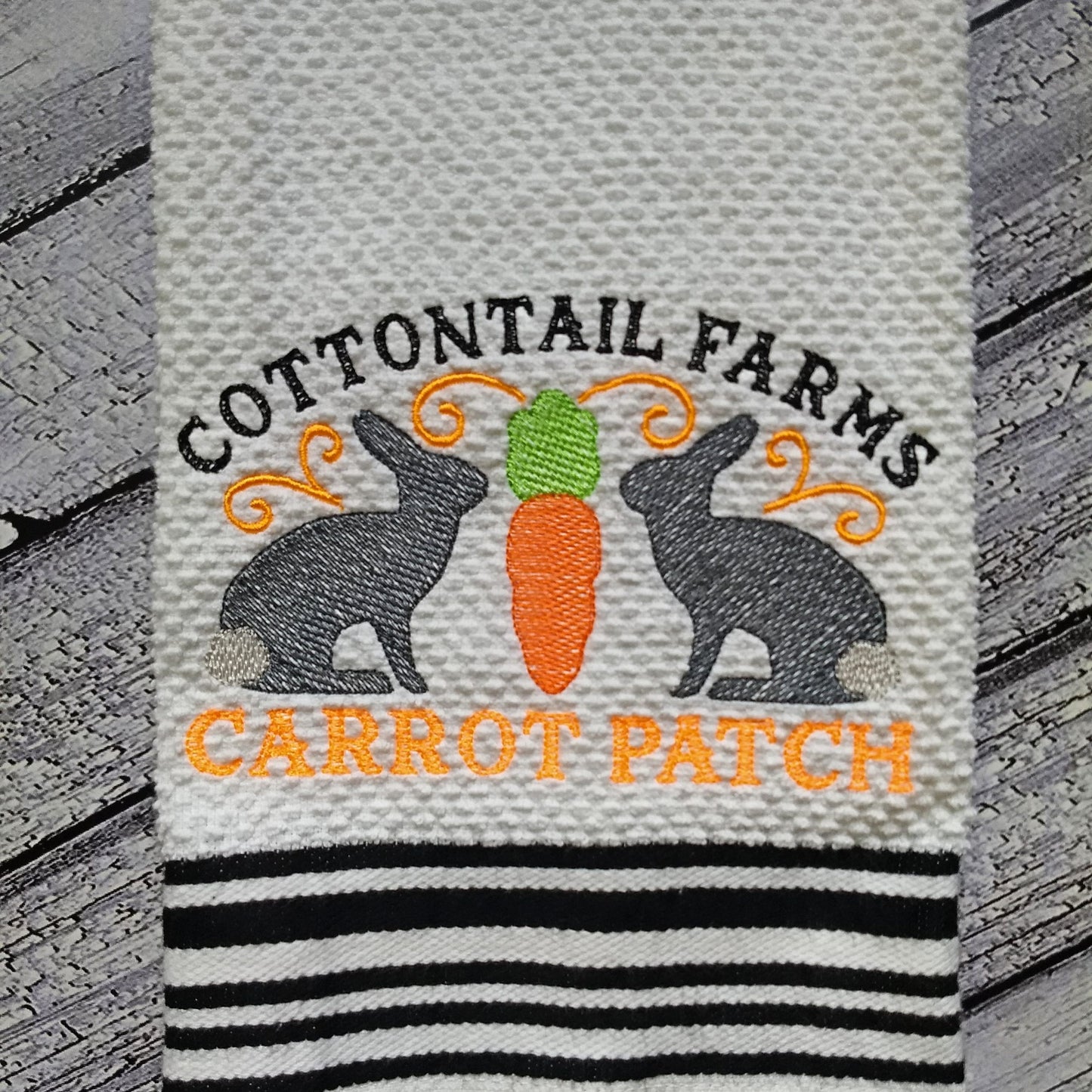 Cottontail Farms Carrot Patch - 3 sizes- Digital Embroidery Design