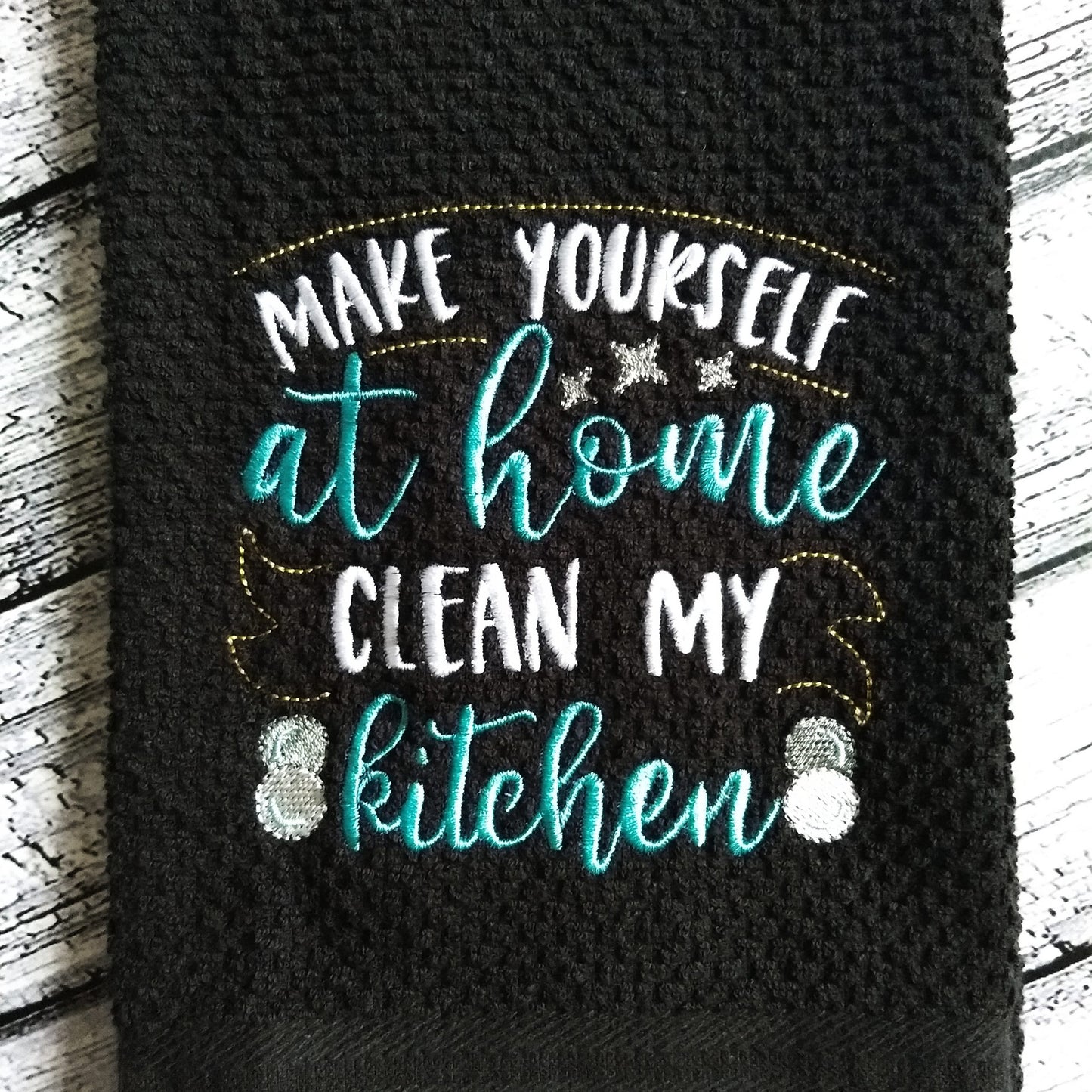 Clean My Kitchen - 3 sizes- Digital Embroidery Design