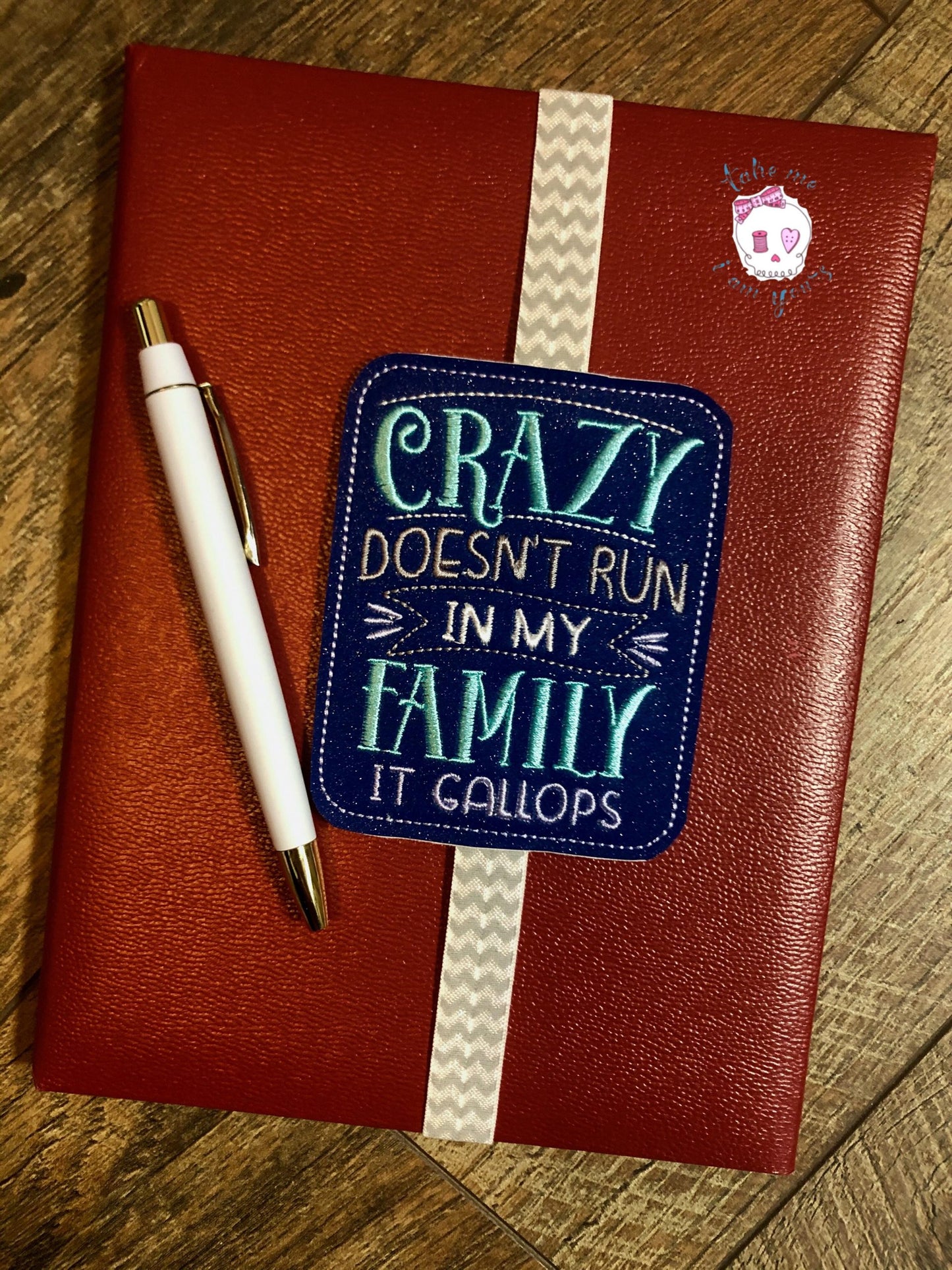 Crazy Family Book Band - Embroidery Design, Digital File