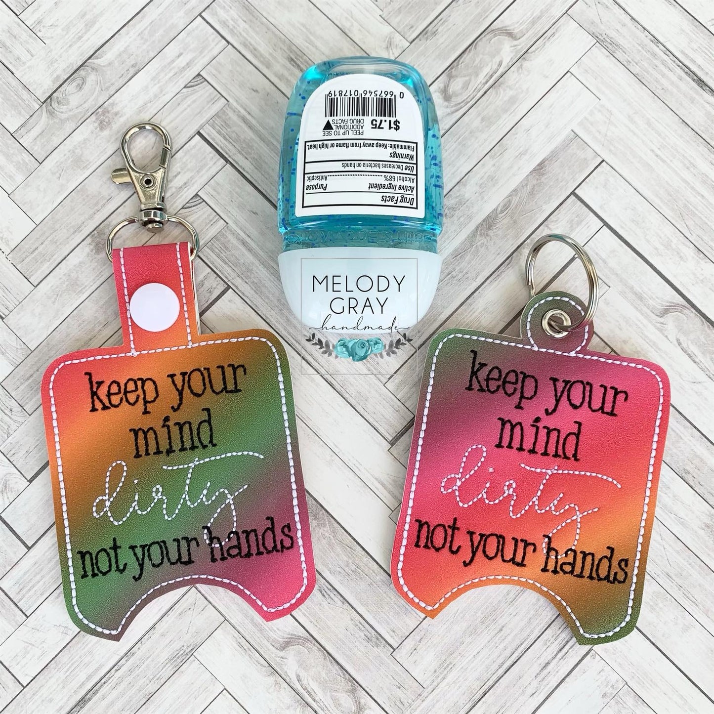 Keep Your Mind Dirty Sanitizer Holders - DIGITAL Embroidery DESIGN