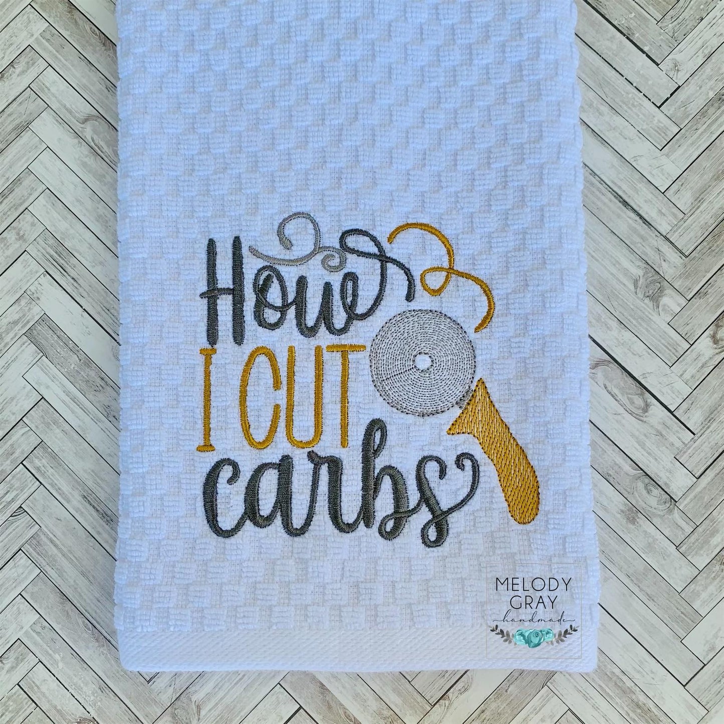 How I Cut Carbs - 3 sizes- Digital Embroidery Design