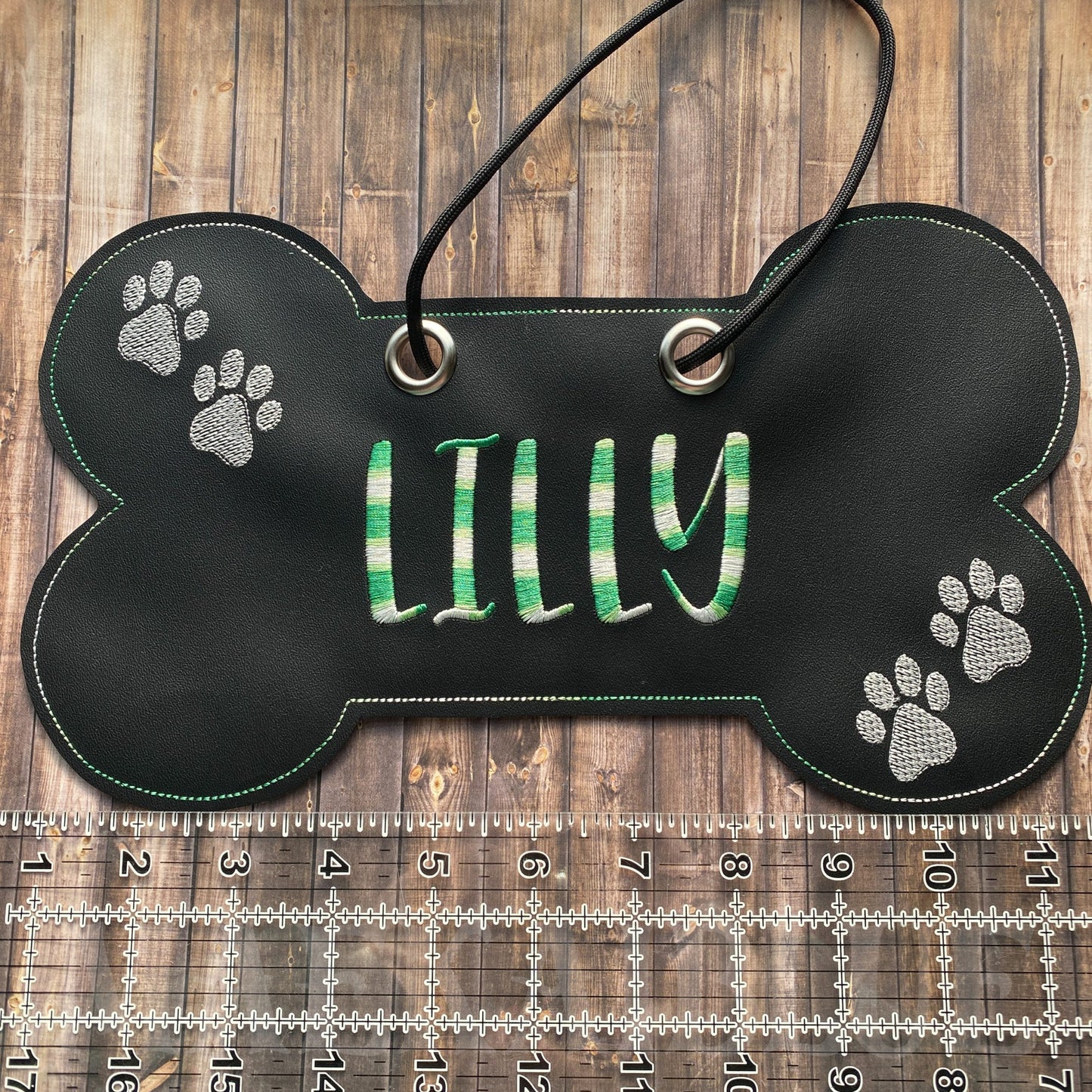 Dog Door Hanger - 4 sizes - Digital Embroidery Design