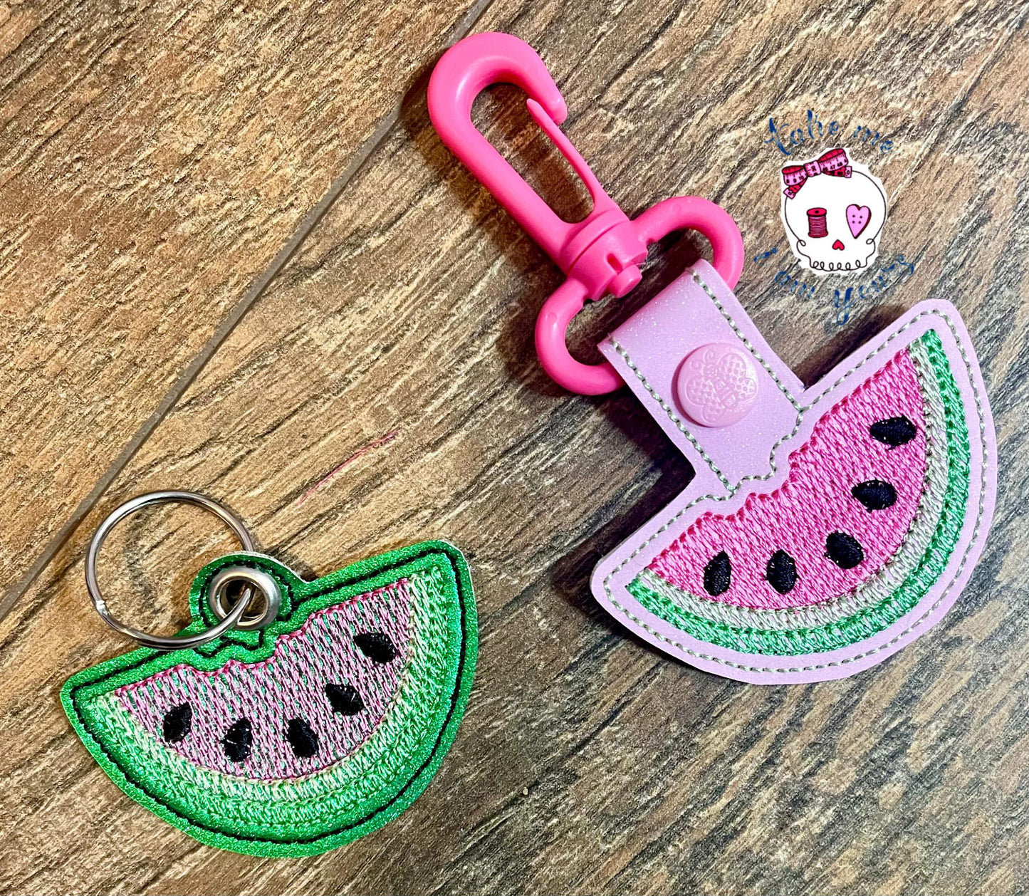 Watermelon Fobs - DIGITAL Embroidery DESIGN
