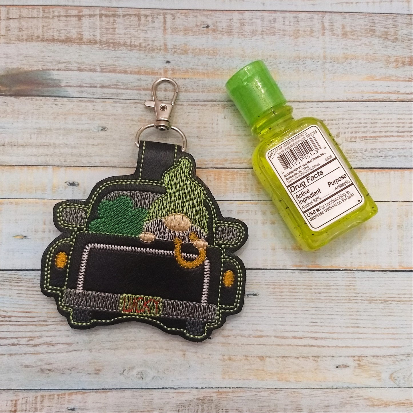 Gnome Truck Lucky Sanitizer Holder - DIGITAL Embroidery DESIGN