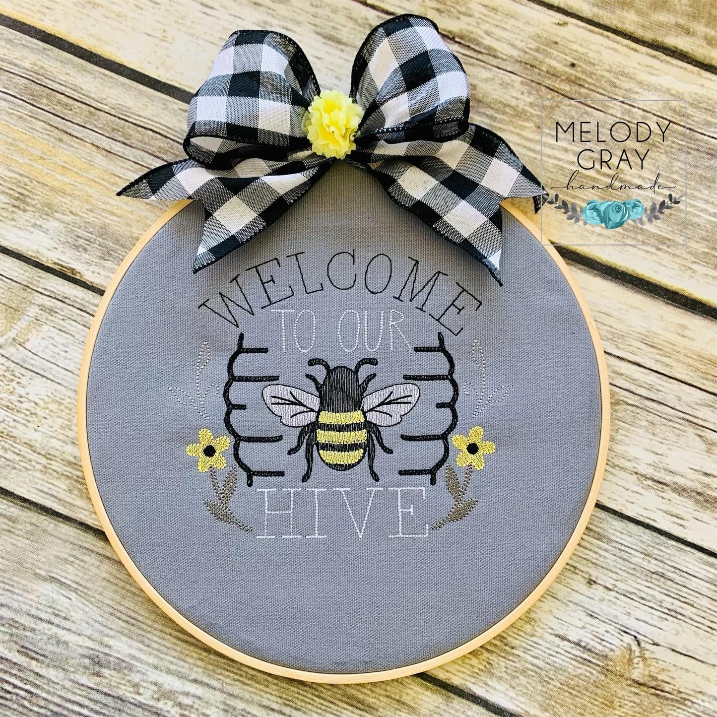 Welcome to our Hive - 4 sizes- Digital Embroidery Design