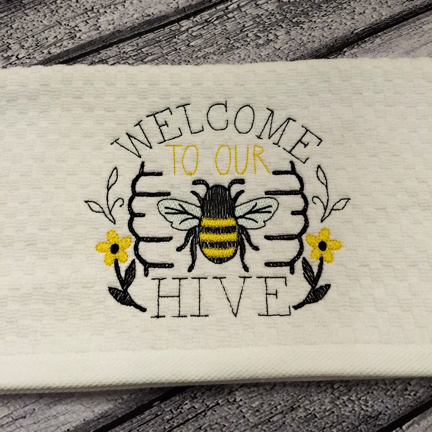 Welcome to our Hive - 4 sizes- Digital Embroidery Design