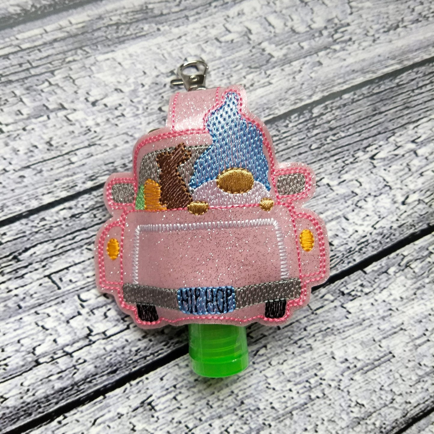 Gnome Truck Easter Sanitizer Holder - DIGITAL Embroidery DESIGN