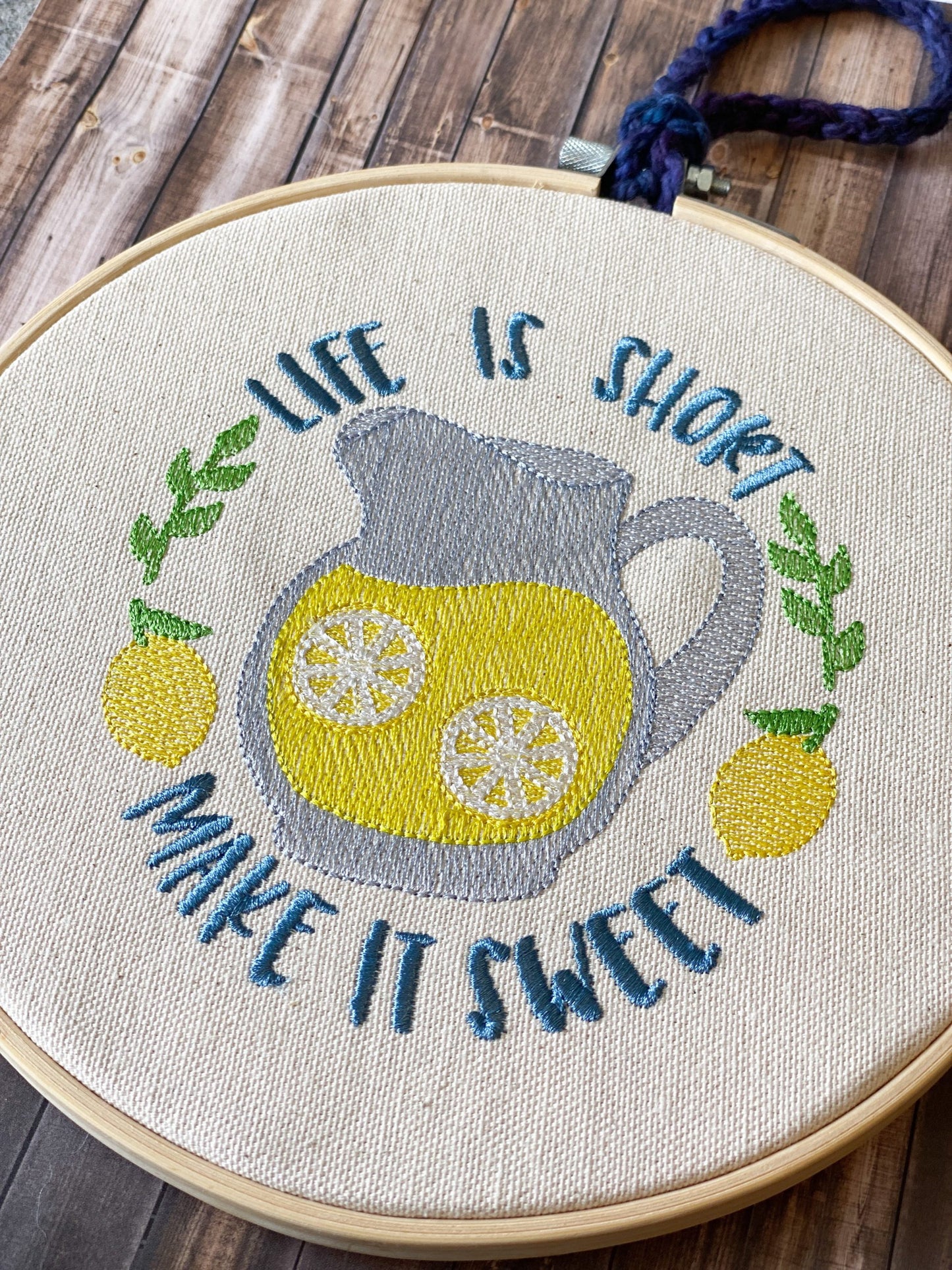 Life is Short - 3 sizes- Digital Embroidery Design