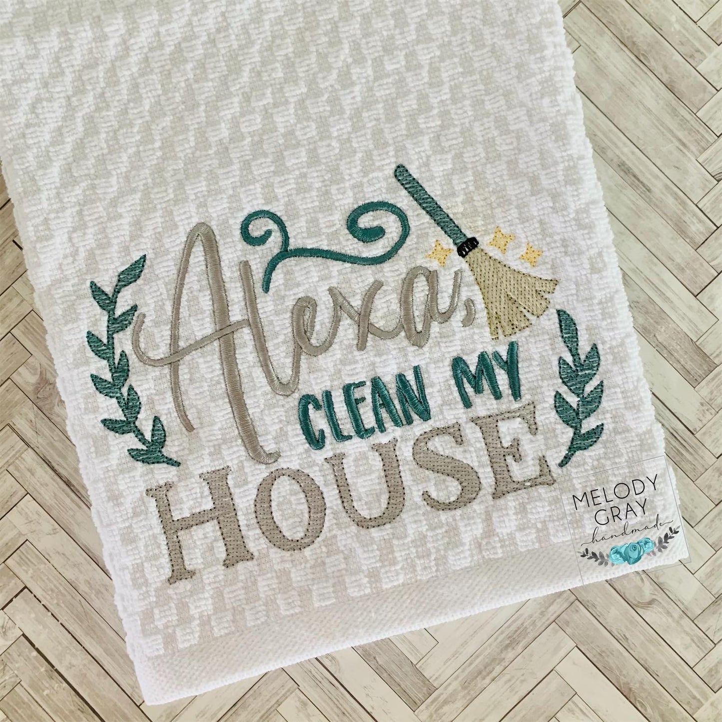 Clean My House- 2 sizes- Digital Embroidery Design