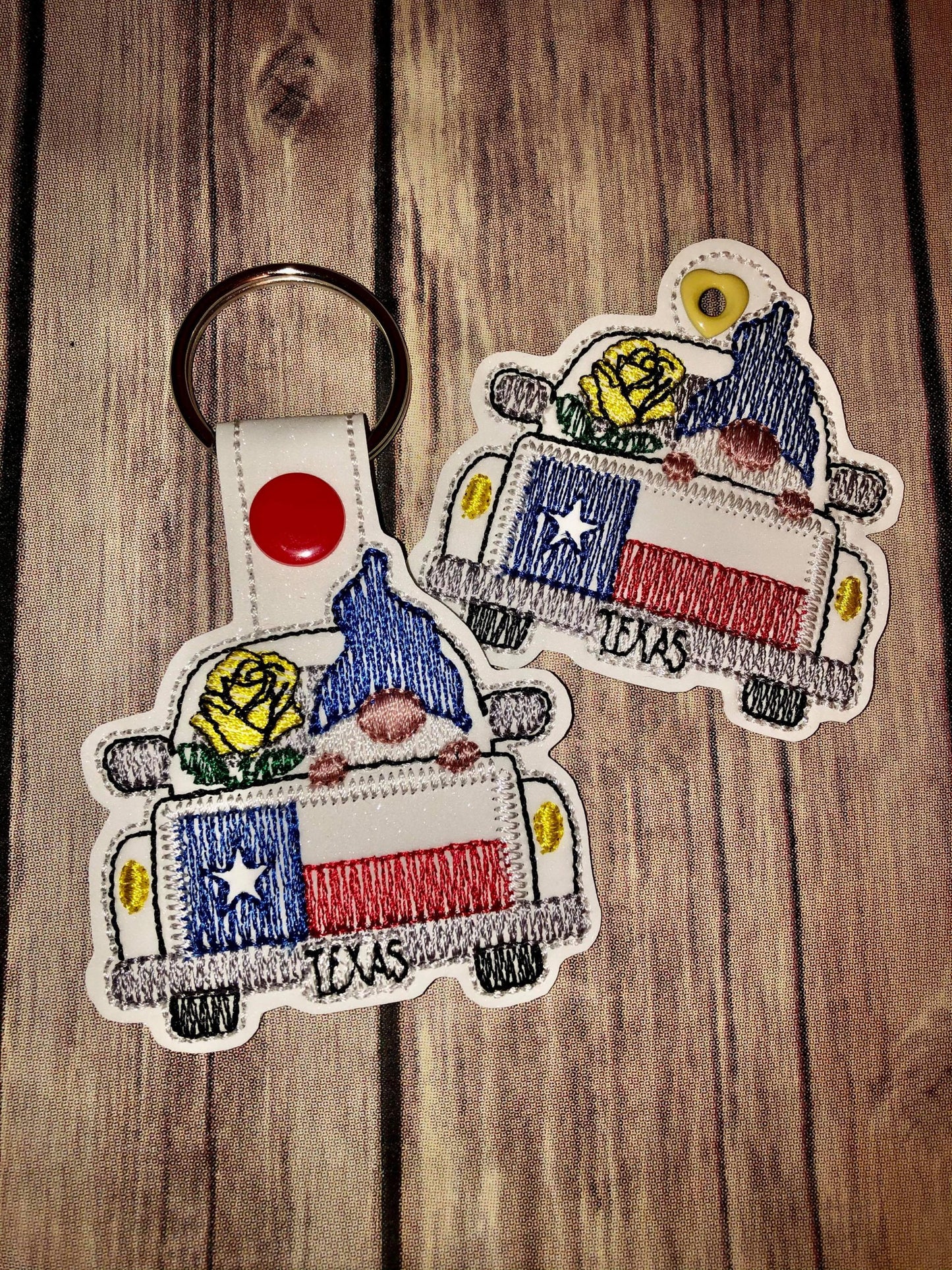 Gnome Texas Truck Fobs - DIGITAL Embroidery DESIGN