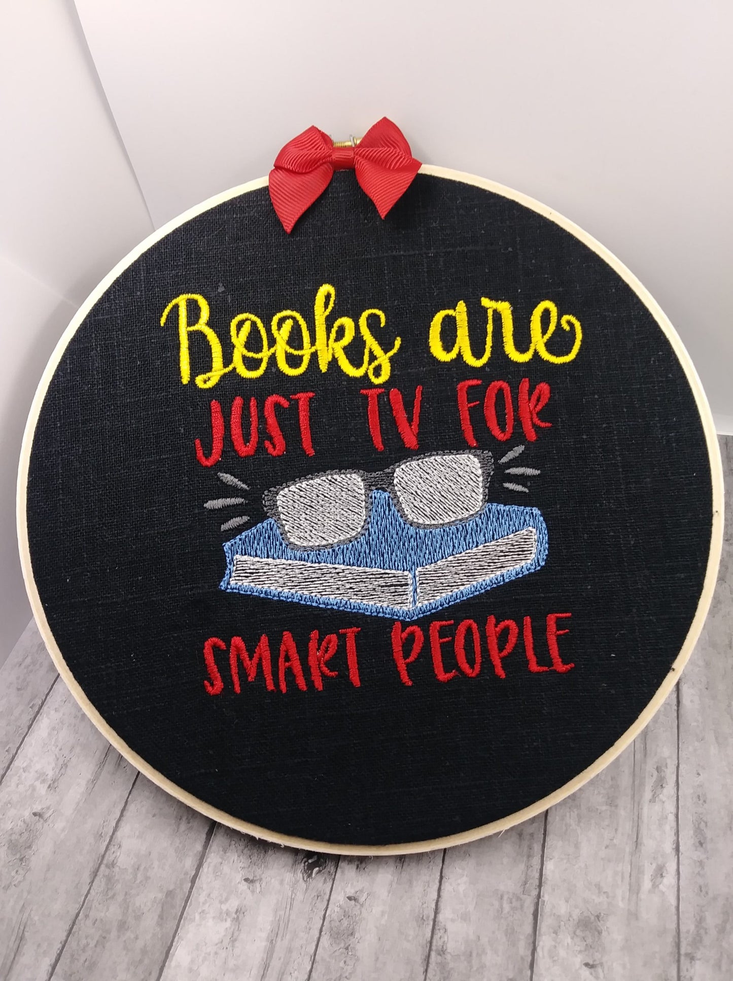 TV for smart people - 3 sizes- Digital Embroidery Design