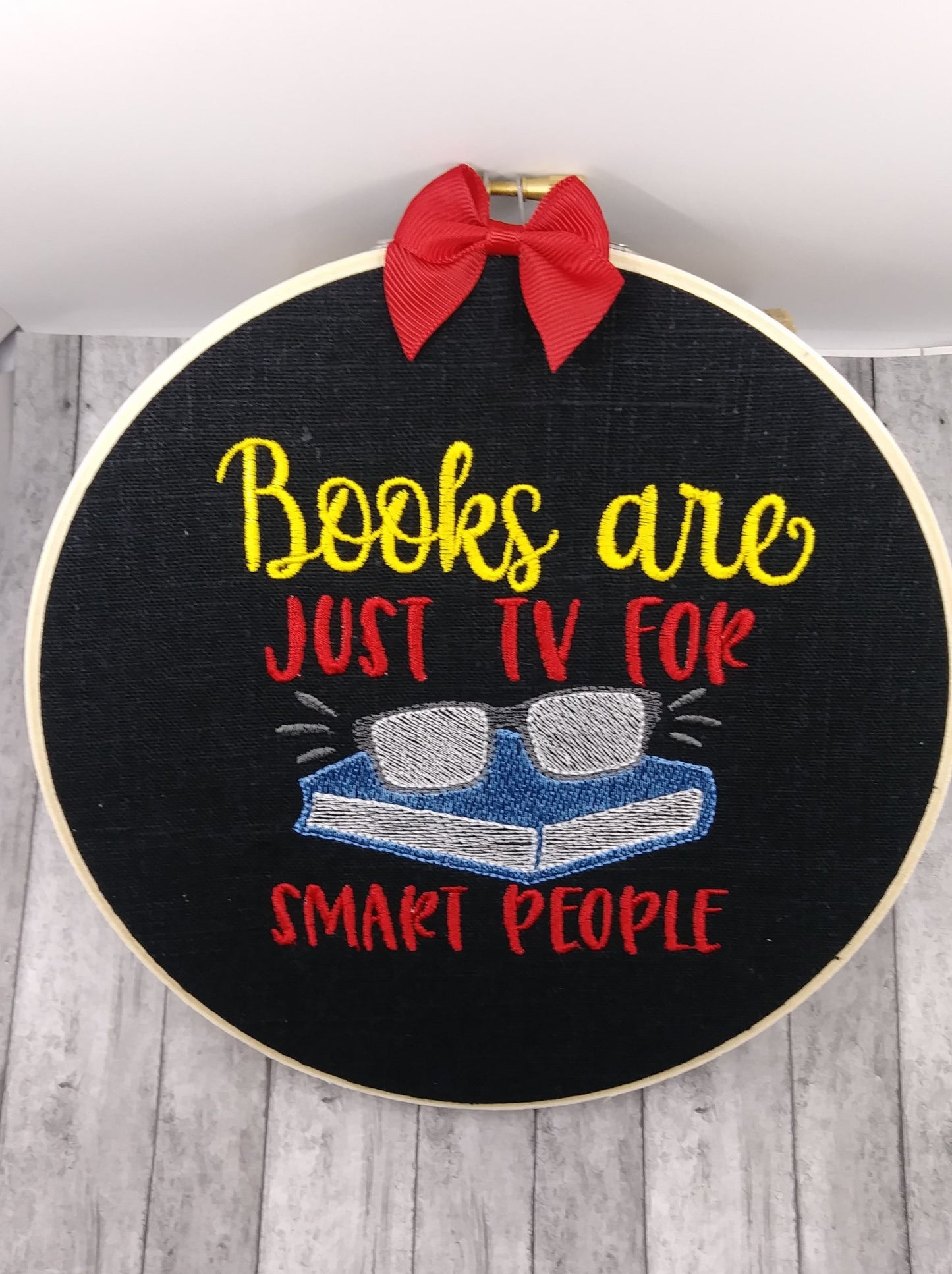 TV for smart people - 3 sizes- Digital Embroidery Design