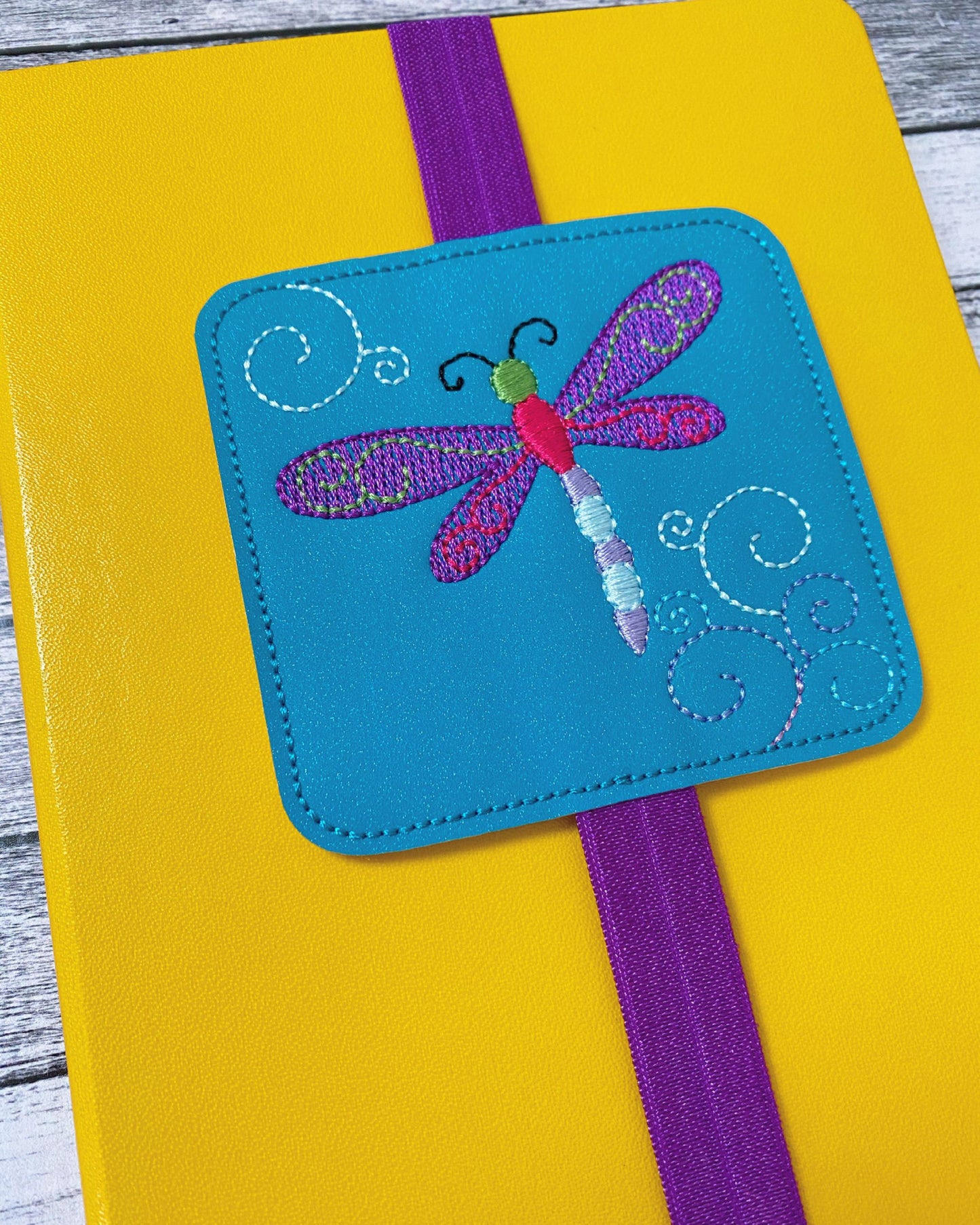 Dragonfly Book Band - Embroidery Design, Digital File