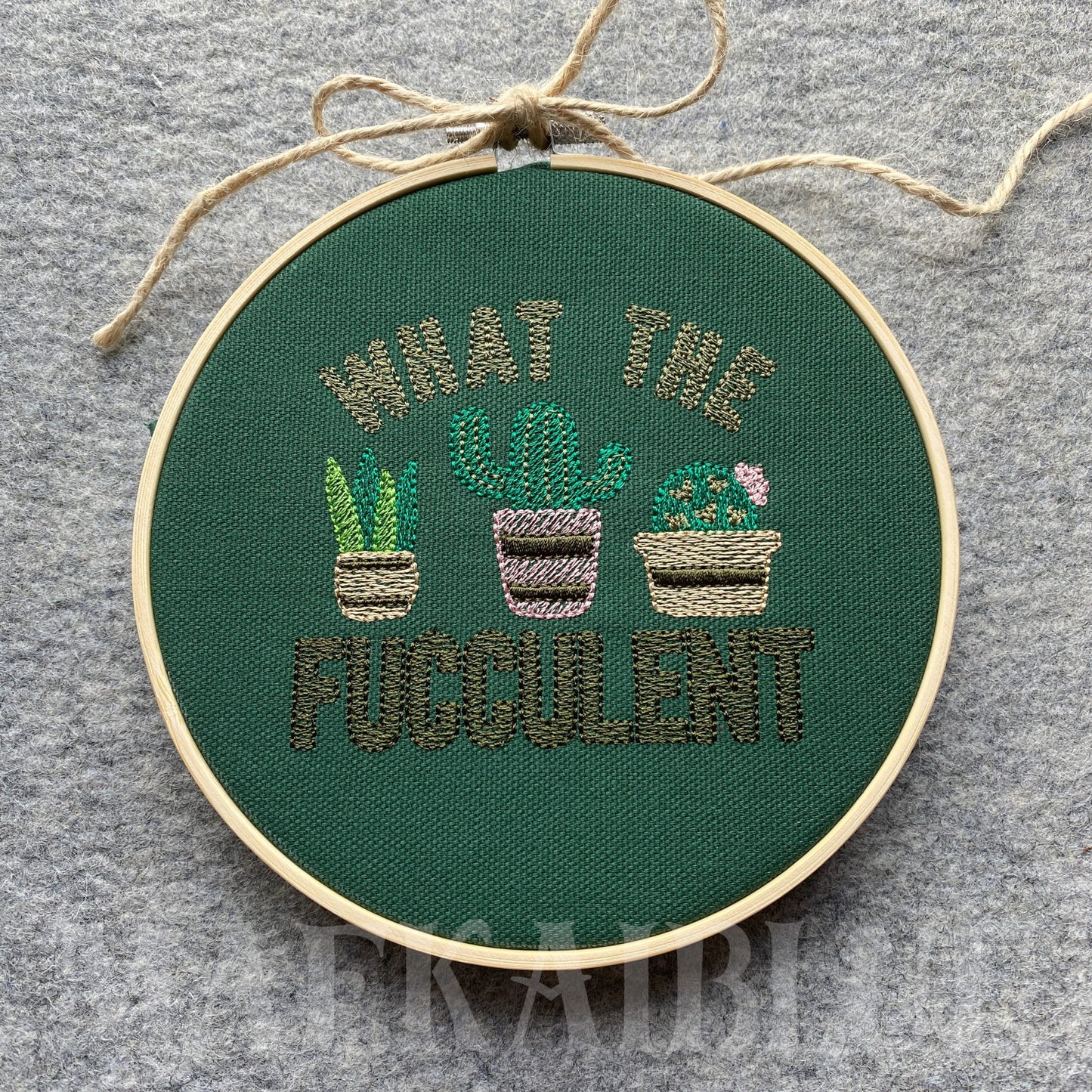 Mature Succulent - 4 sizes- Digital Embroidery Design
